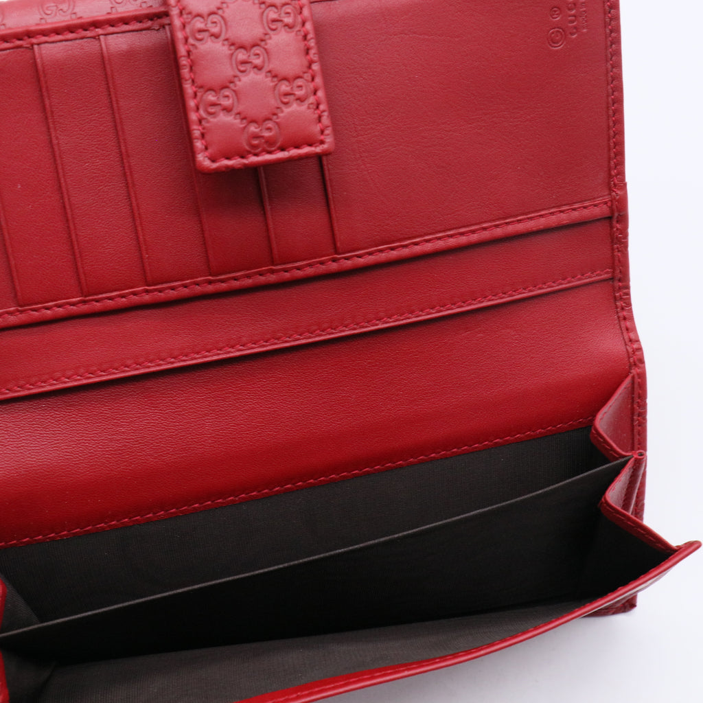 GG Microguccissima Leather Continental Flap Wallet W20860