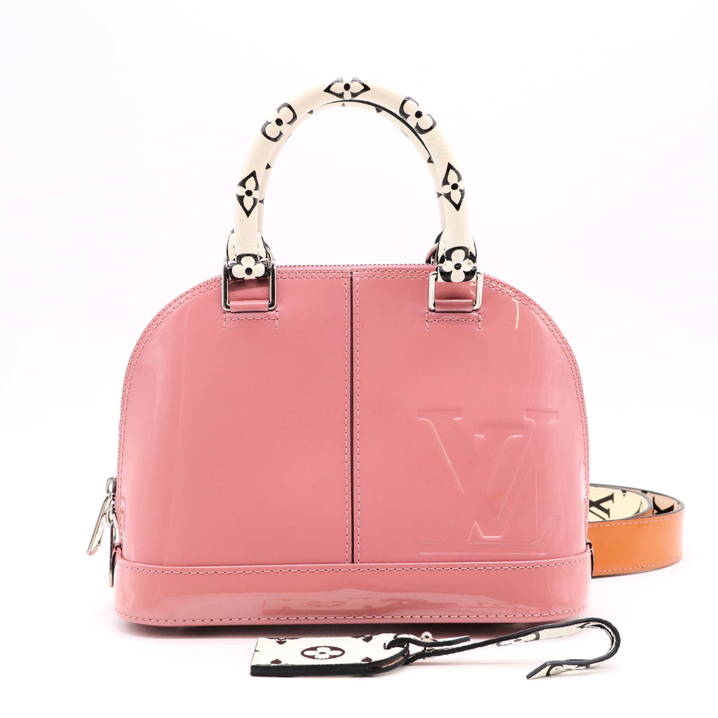 Louis Vuitton Pink Vernis Miroir Alma BB Leather Patent