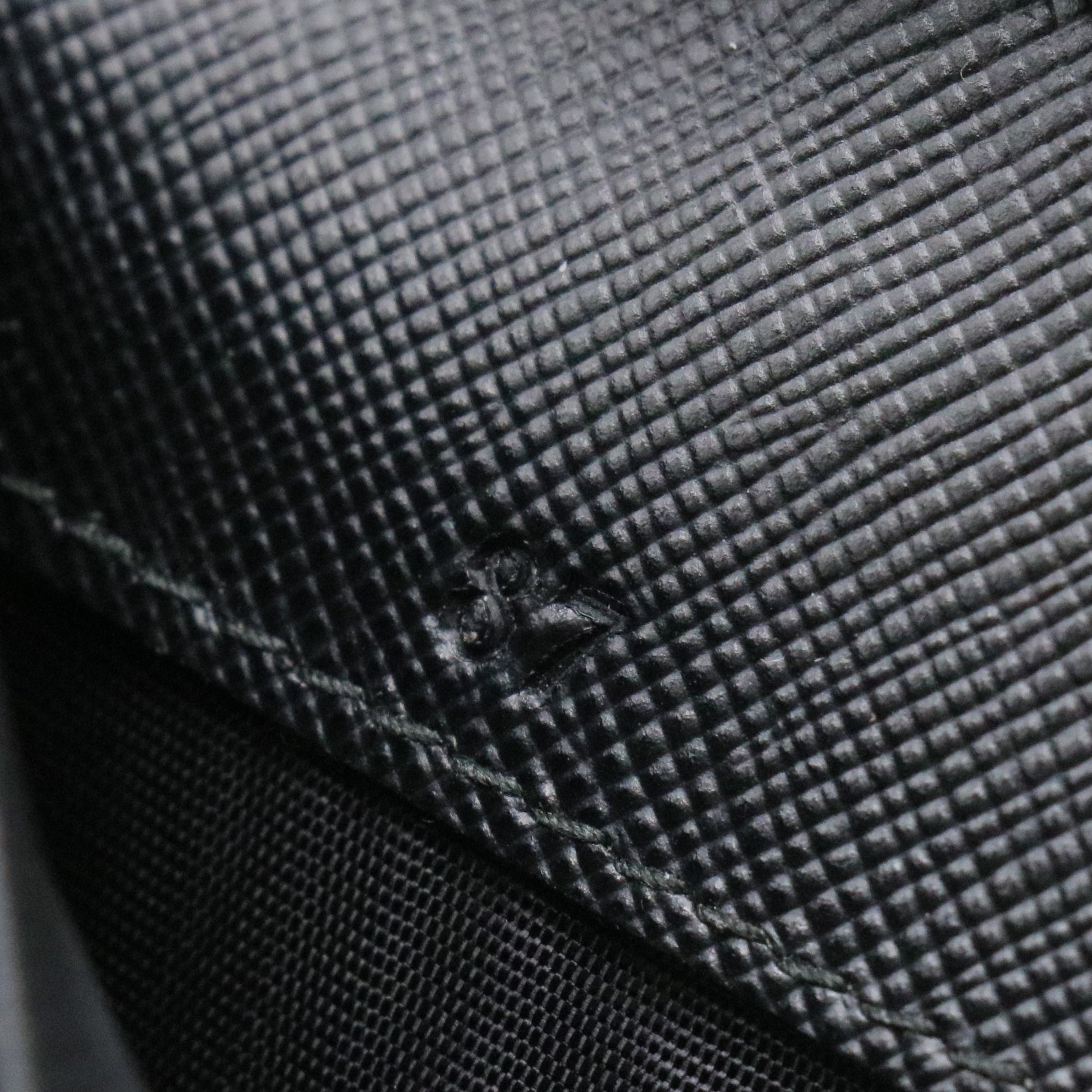 Black Saffiano Metal Leather Continental Wallet