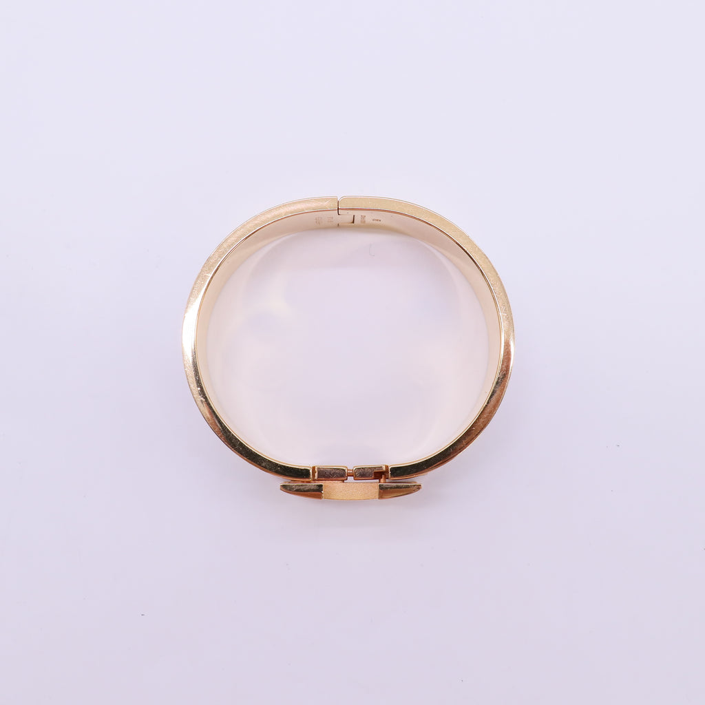 Wide Clic Clac H Bracelet White Twins W22248