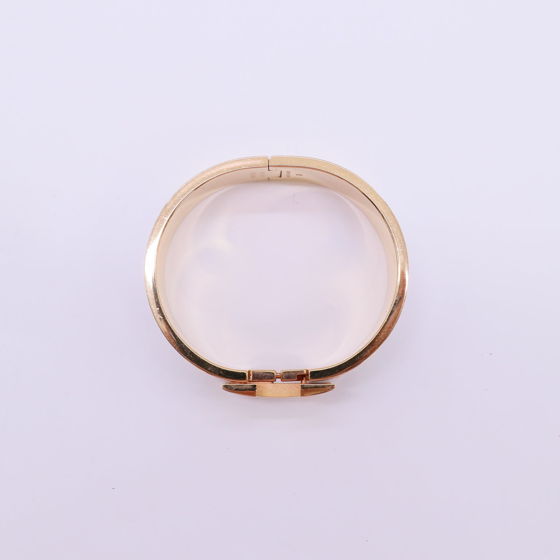 Wide Clic Clac H Bracelet White Twins W22248