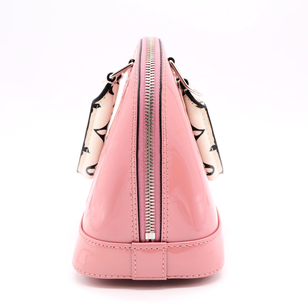 Louis Vuitton Pink Vernis Miroir Alma BB Leather Patent