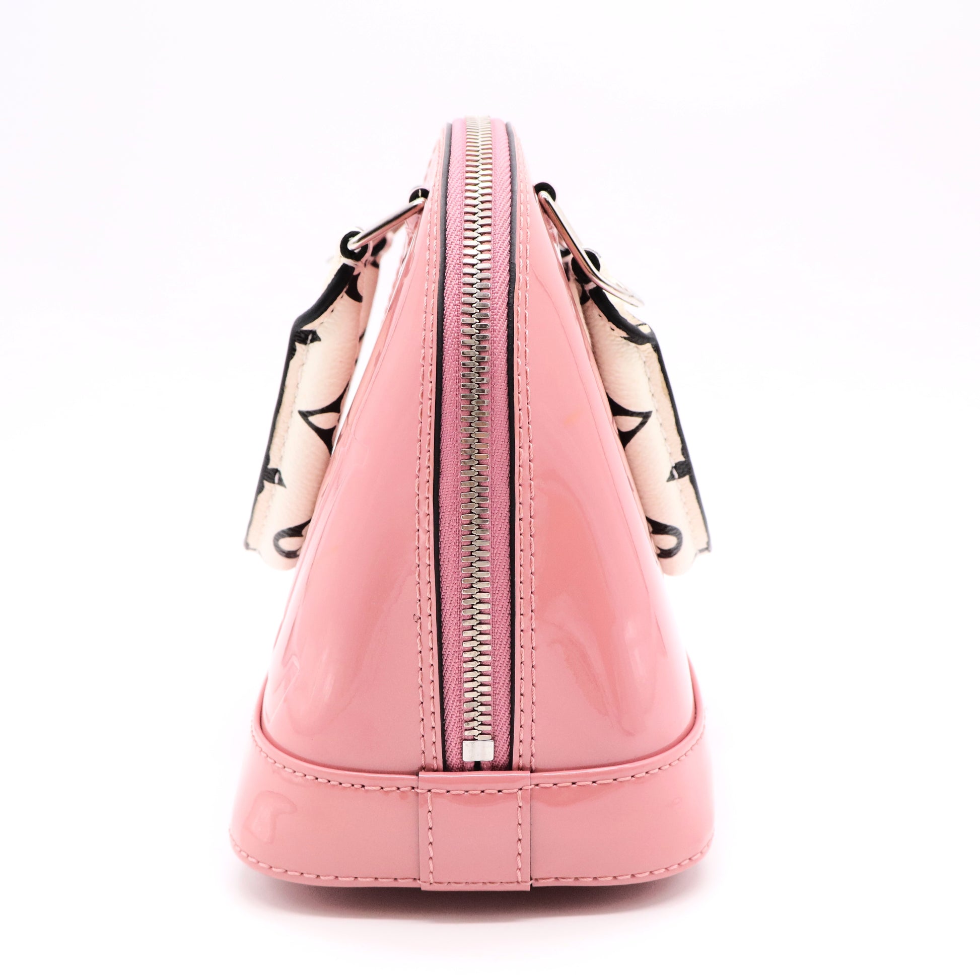 Louis Vuitton Pink Vernis Miroir Alma BB Leather Patent