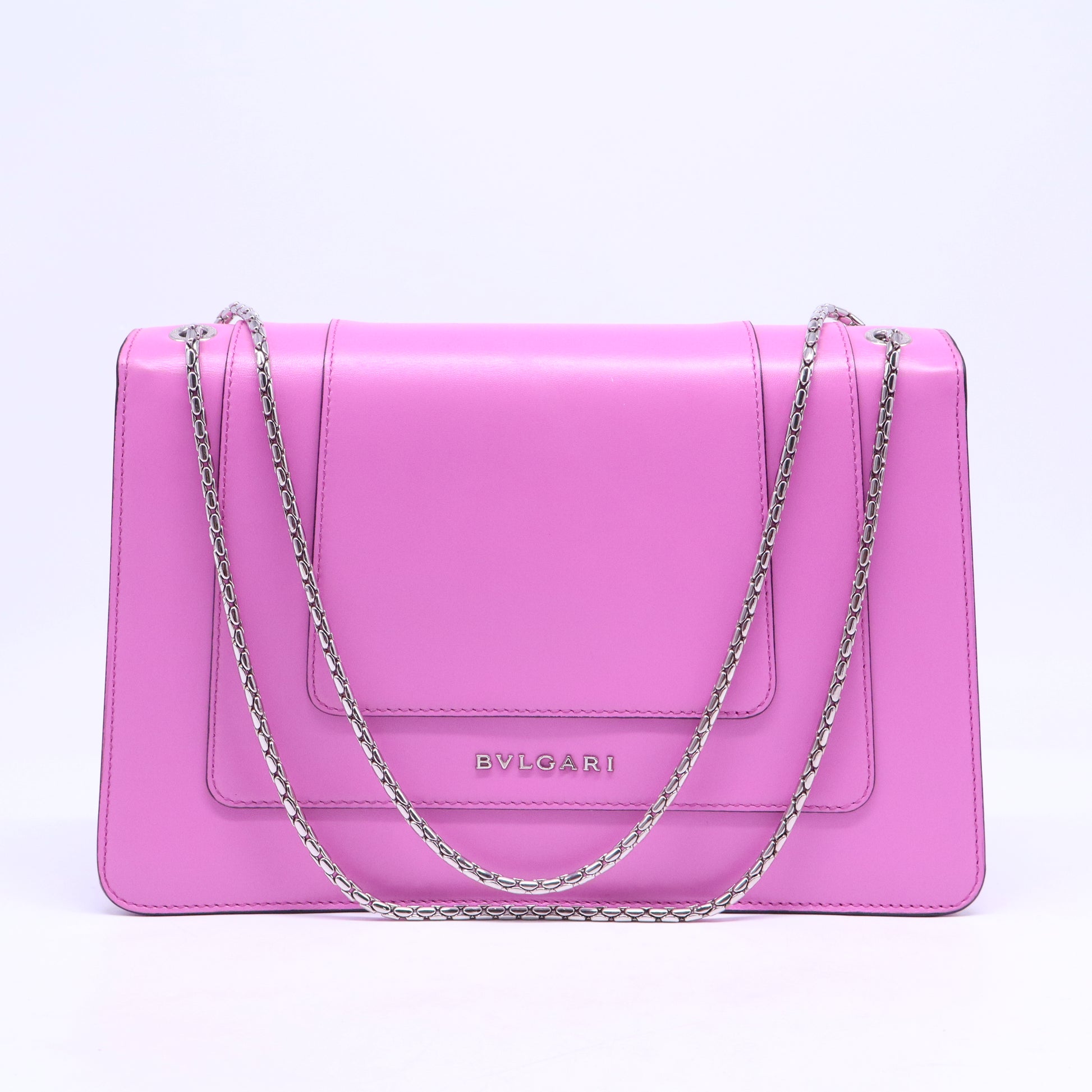 Calfskin Serpenti Forever Shoulder Bag Pink B21643