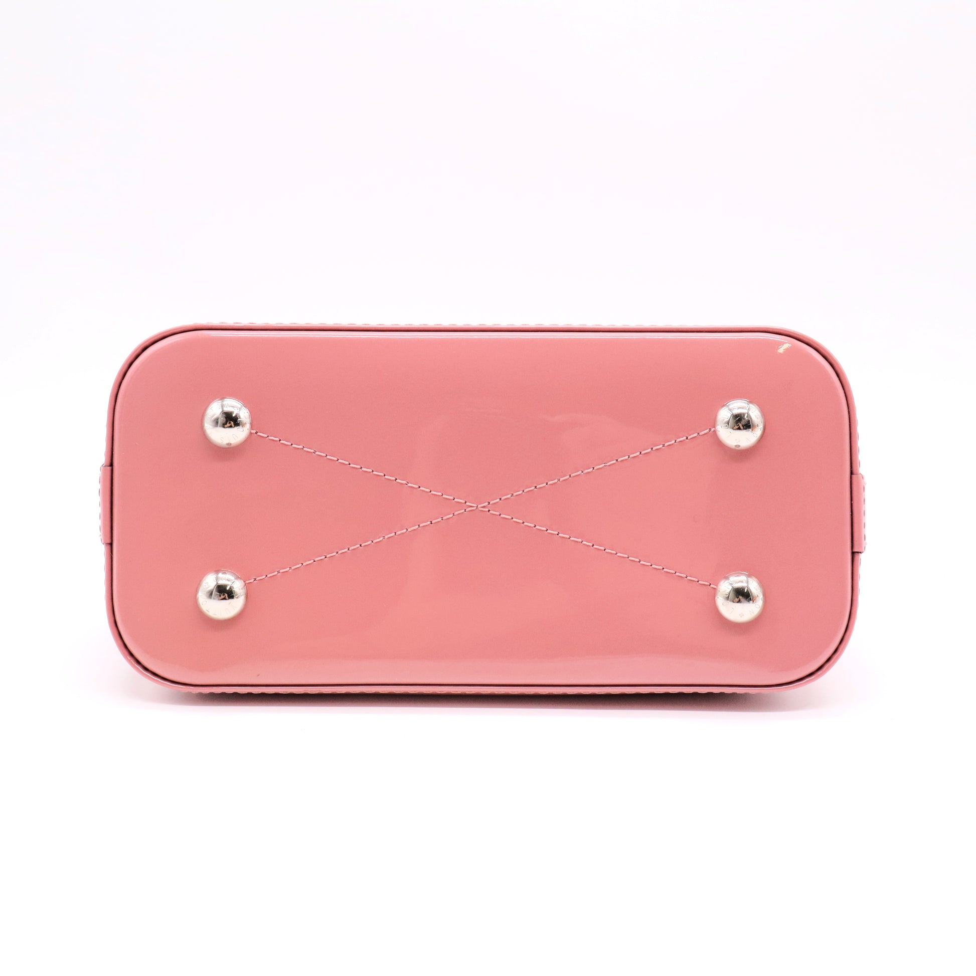 Louis Vuitton Pink Vernis Miroir Alma BB Leather Patent
