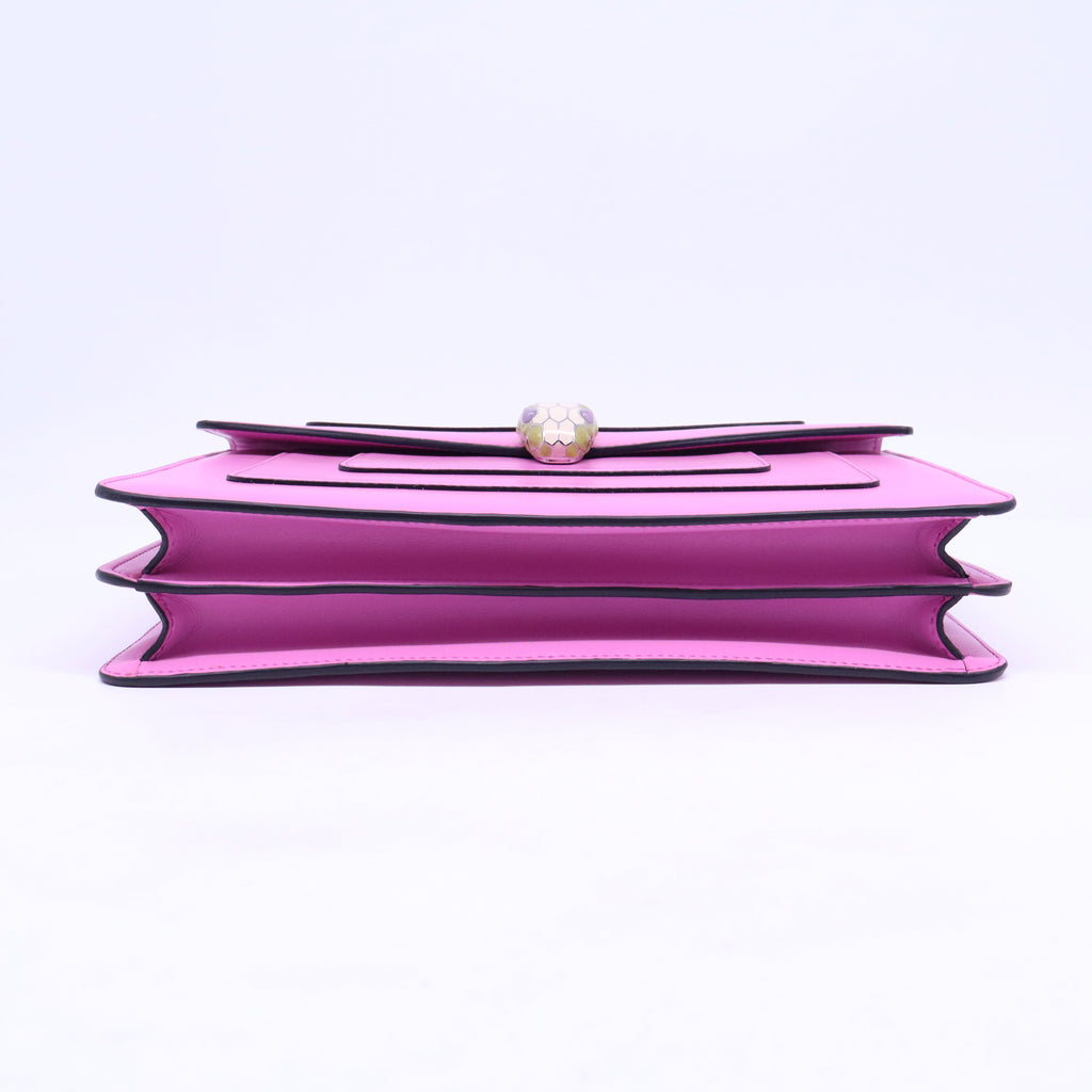 Calfskin Serpenti Forever Shoulder Bag Pink B21643