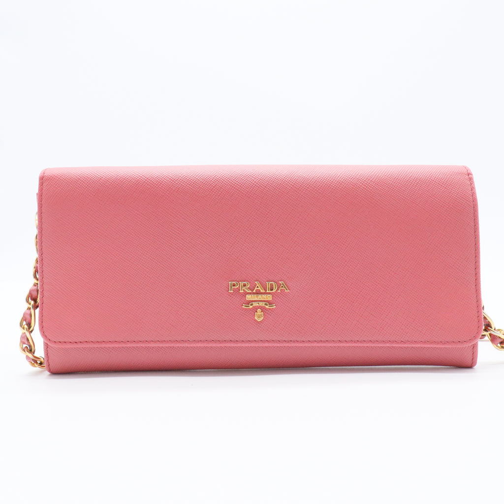 Saffiano Metal Continental Flap Wallet