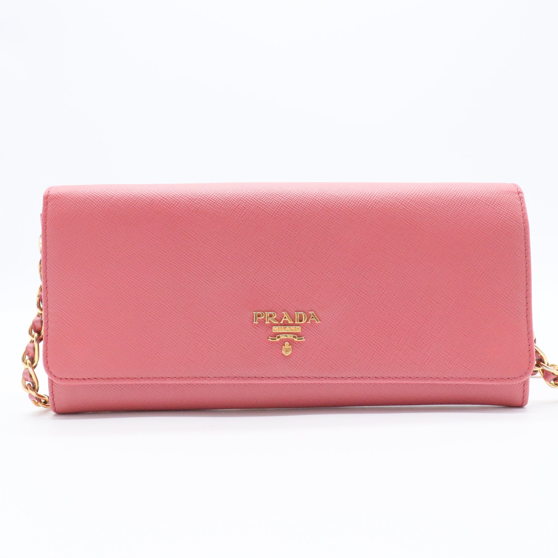 Saffiano Metal Continental Flap Wallet