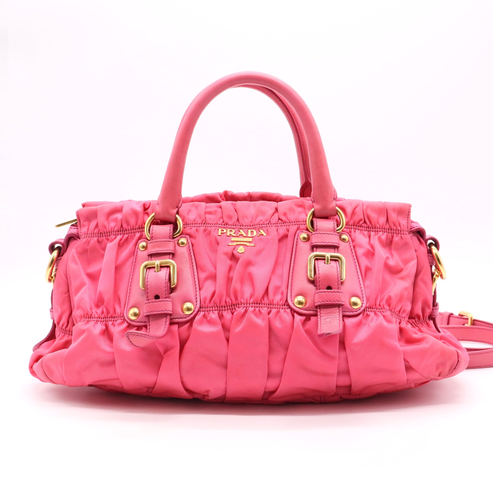 Gaufre Convertible Satchel Tessuto Medium