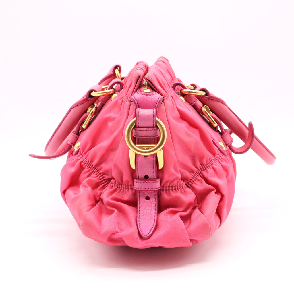 Gaufre Convertible Satchel Tessuto Medium