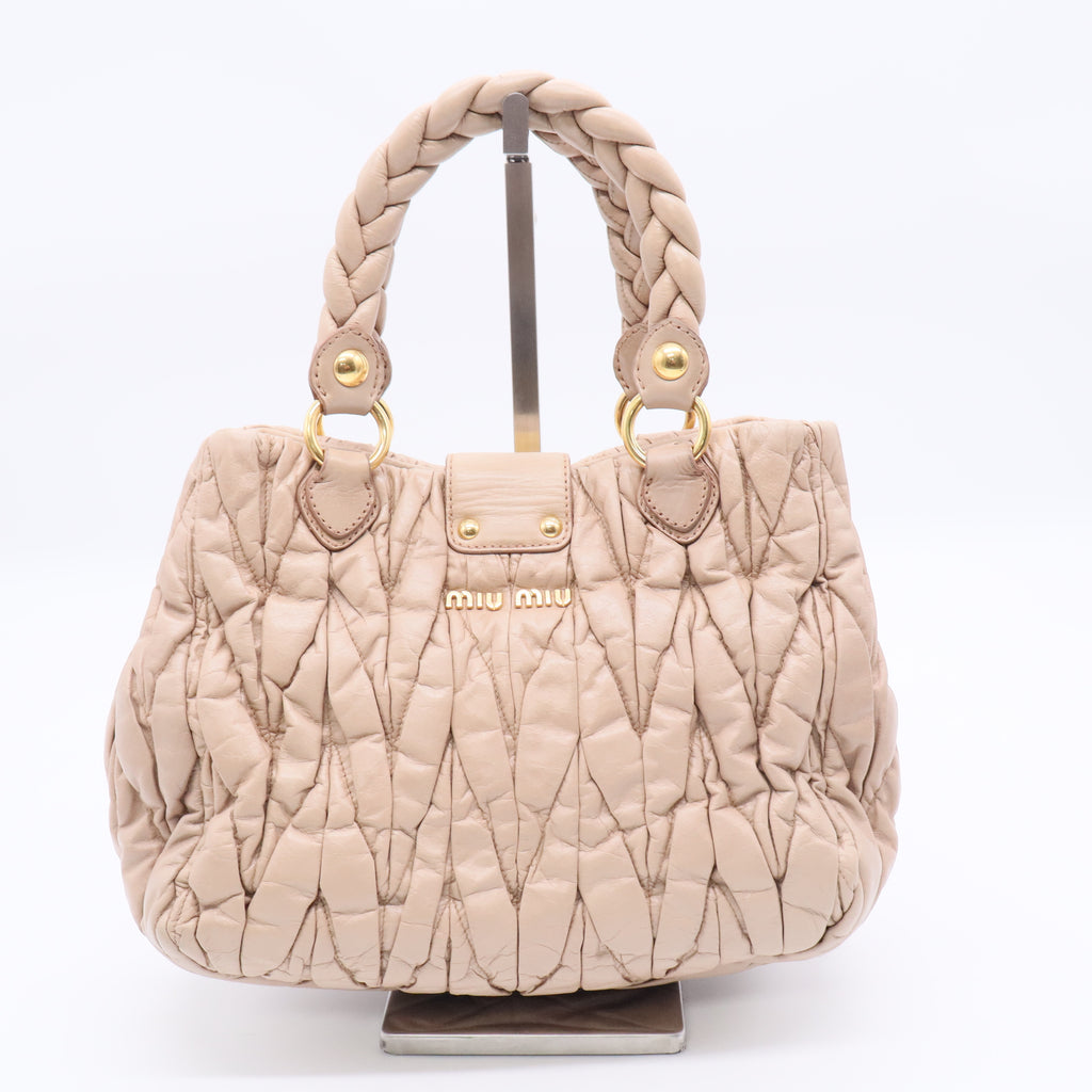 Coffer Convertible Satchel Matelasse Leather Medium Twins B20609