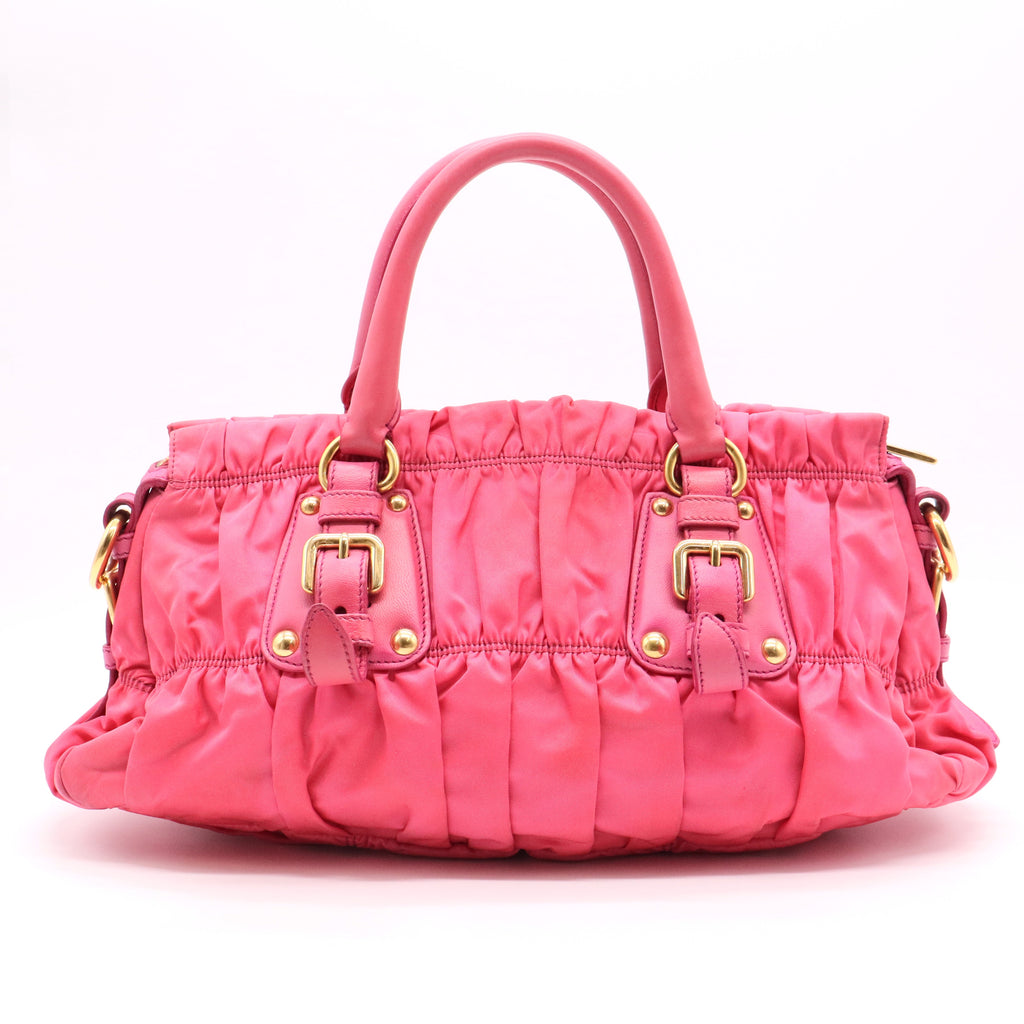 Gaufre Convertible Satchel Tessuto Medium