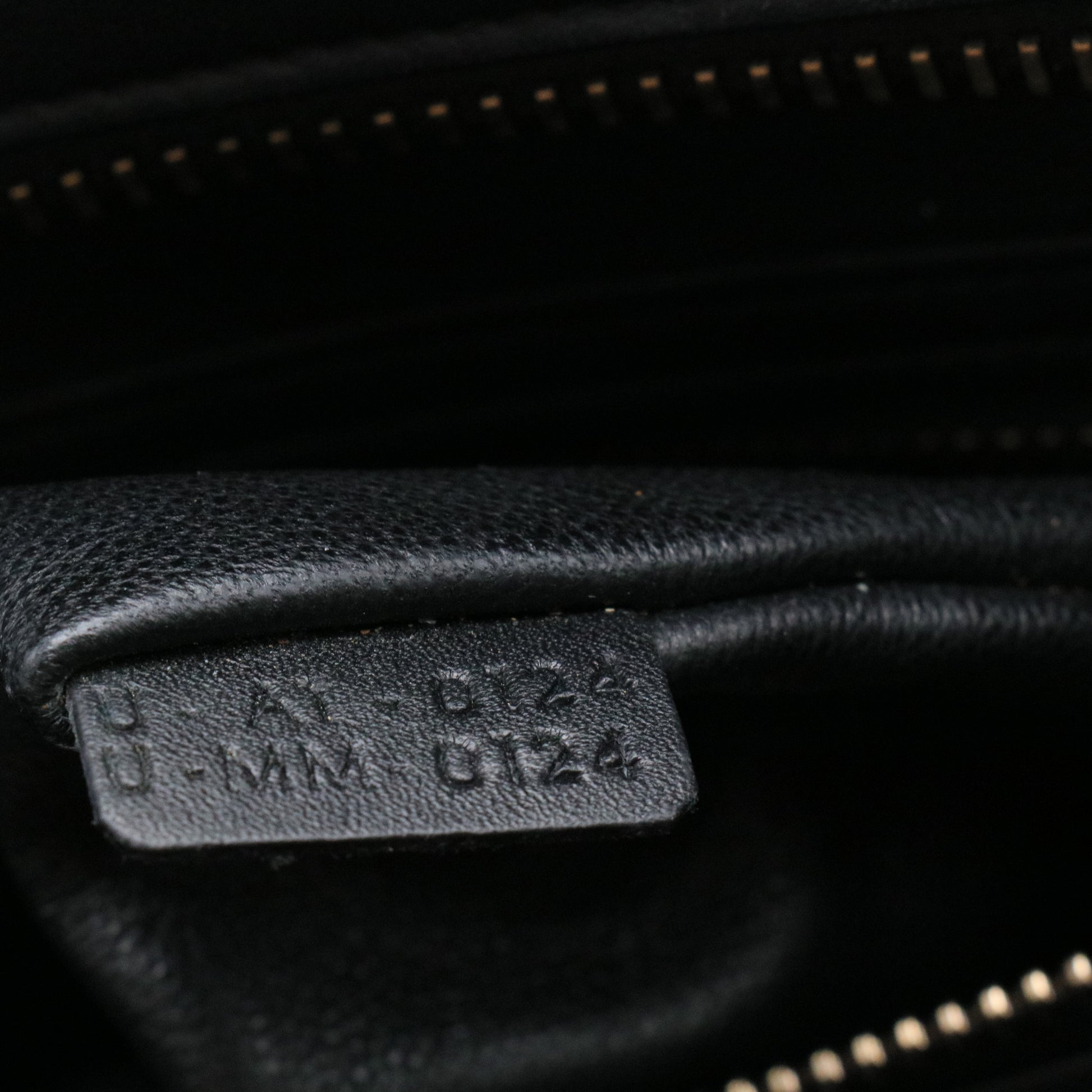 Bicolor Luggage Bag Leather Mini