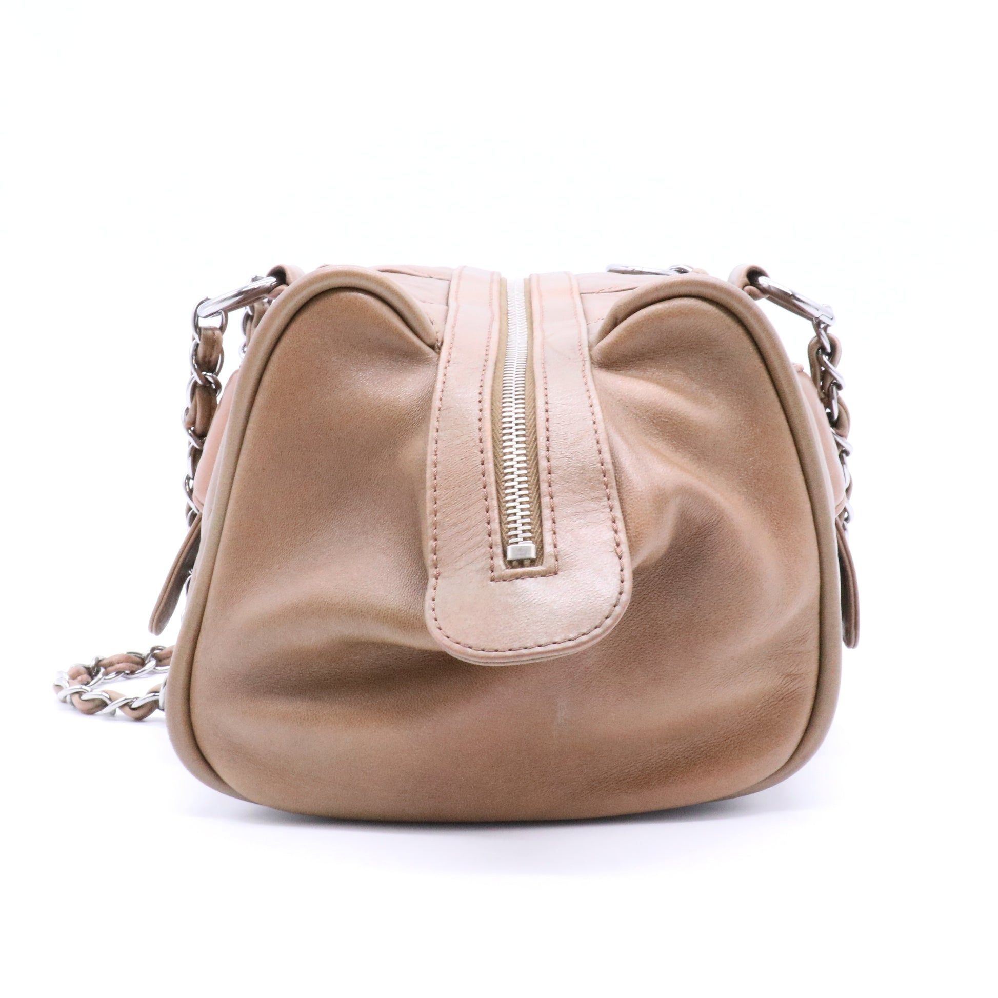 Casual Riviera Bowling Bag Quilted Calfskin Medium