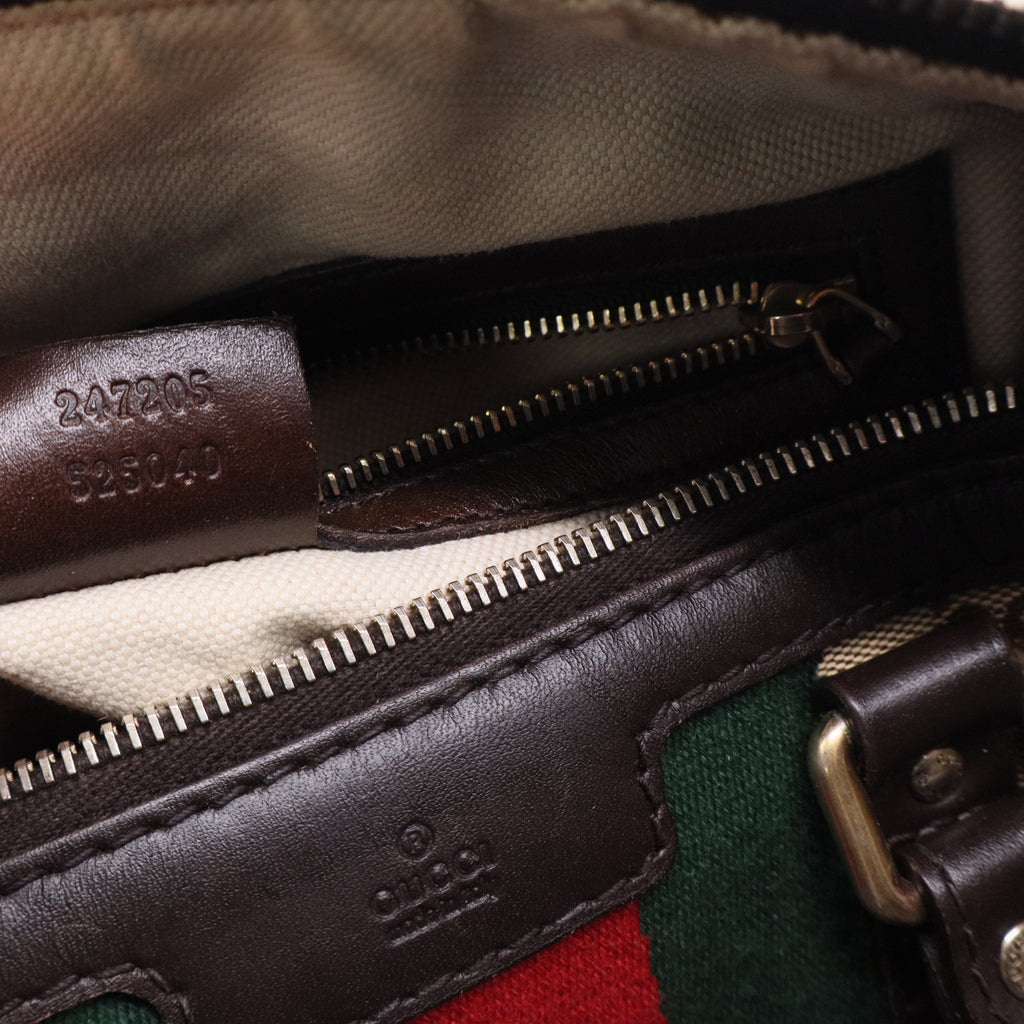 Gucci Vintage Web Original GG Boston Bag Medium Twins LDJ3320