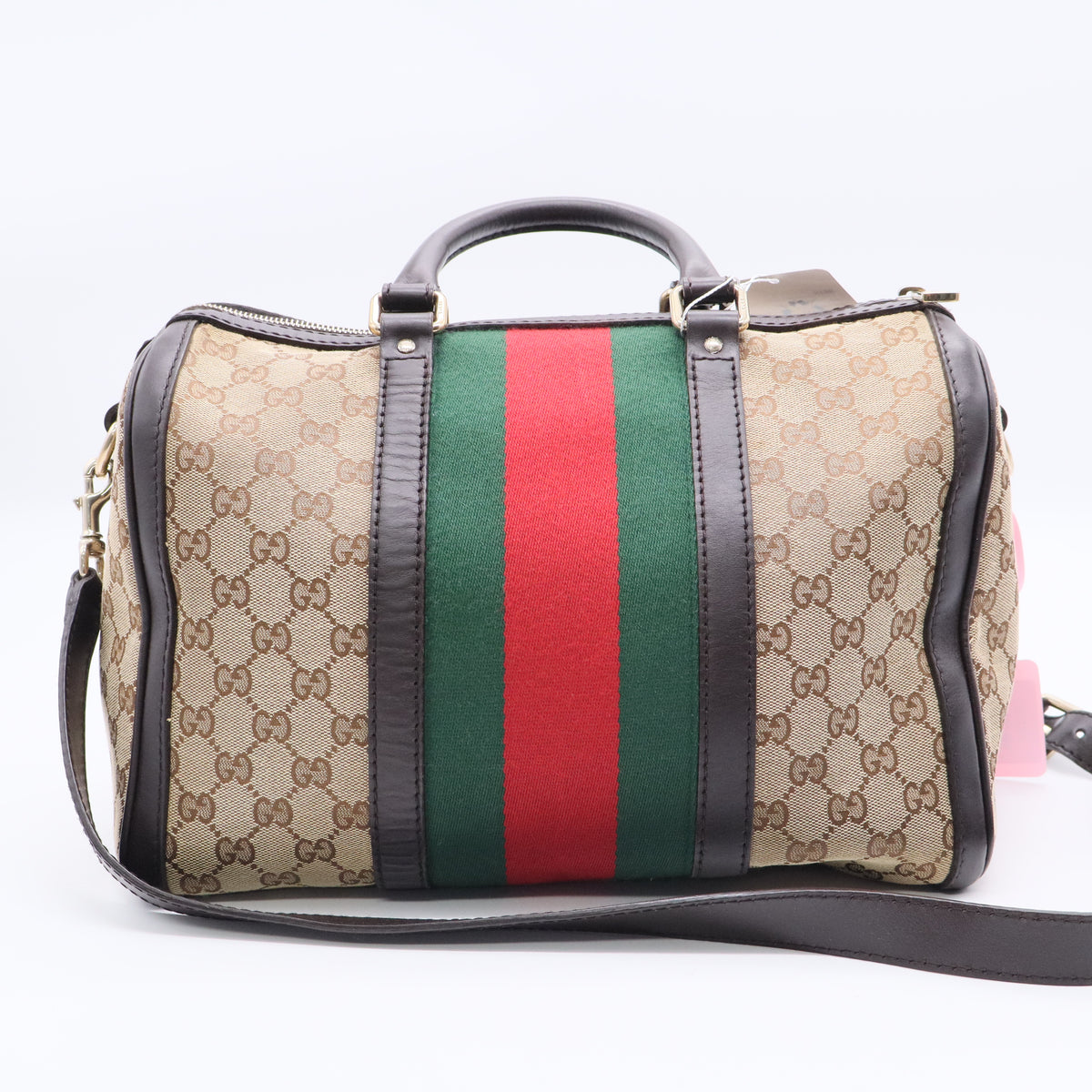 Gucci Vintage Web Original GG Boston Bag Medium Twins LDJ3320