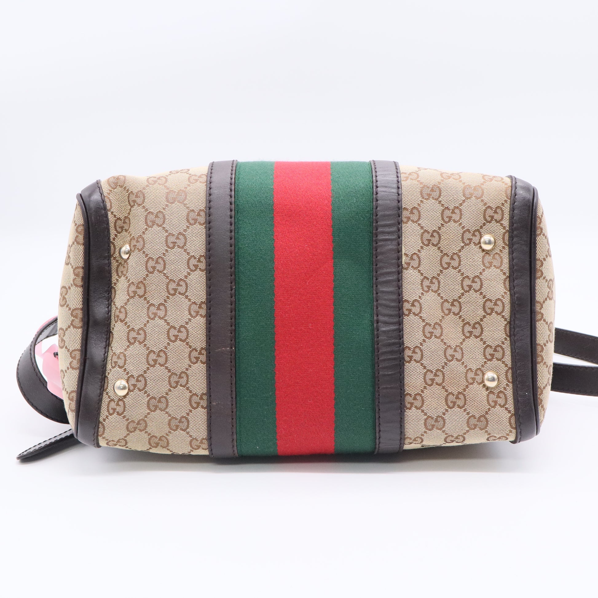 Gucci Vintage Web Original GG Boston Bag Medium Twins LDJ3320