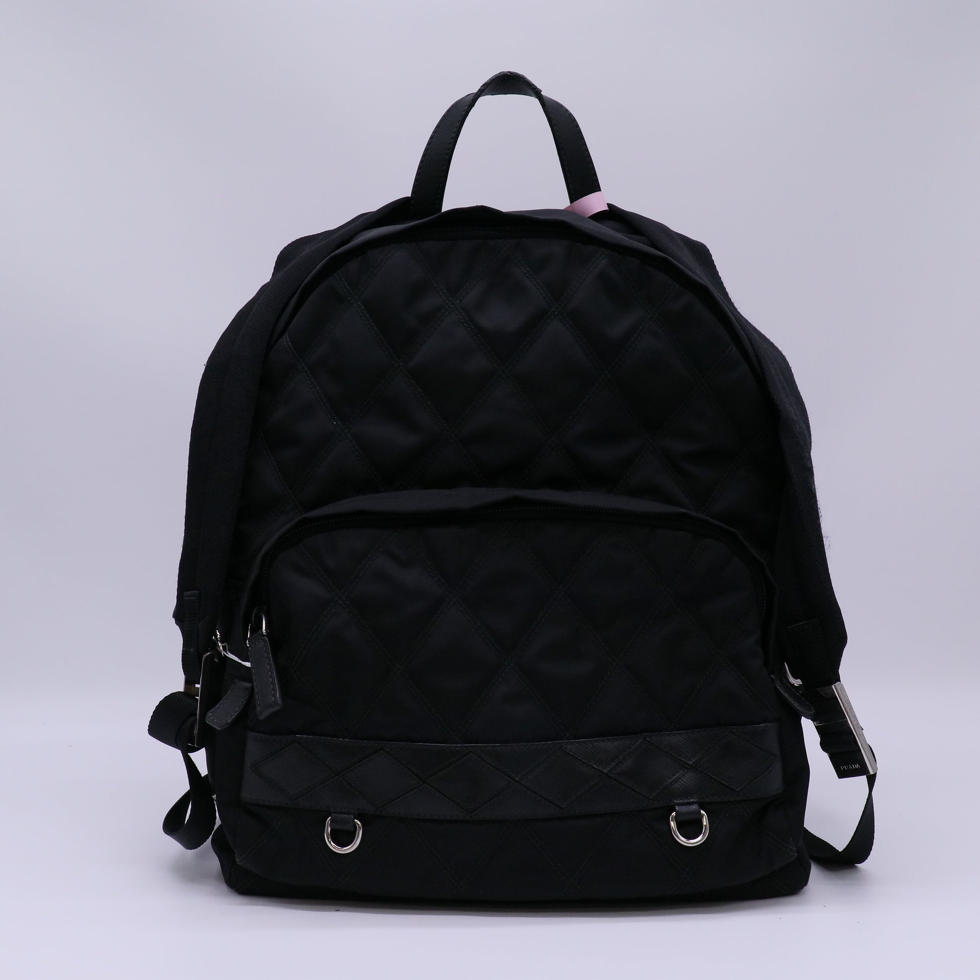 Prada Quilted Tessuto Nylon Backpack Twins LDJ4762