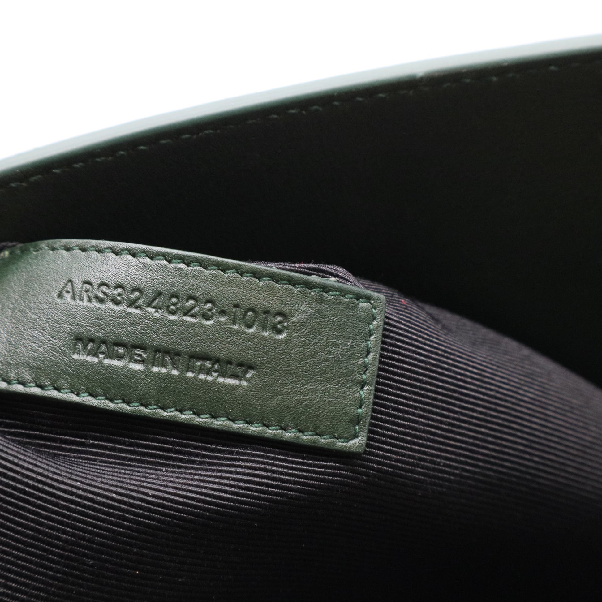 Green Leather Classic Sac De Jour Tote