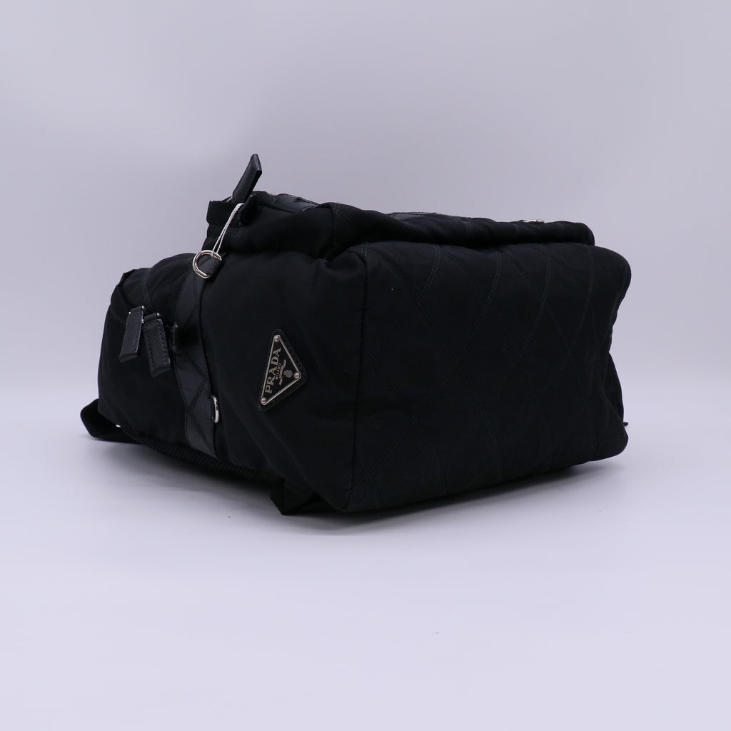 Prada Quilted Tessuto Nylon Backpack Twins LDJ4762