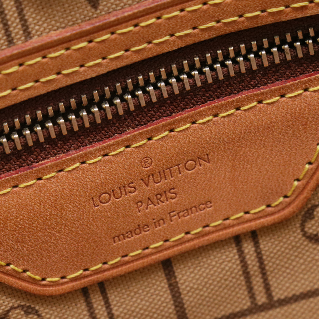 Brown Monogram Canvas Neverfull MM Tote Bag