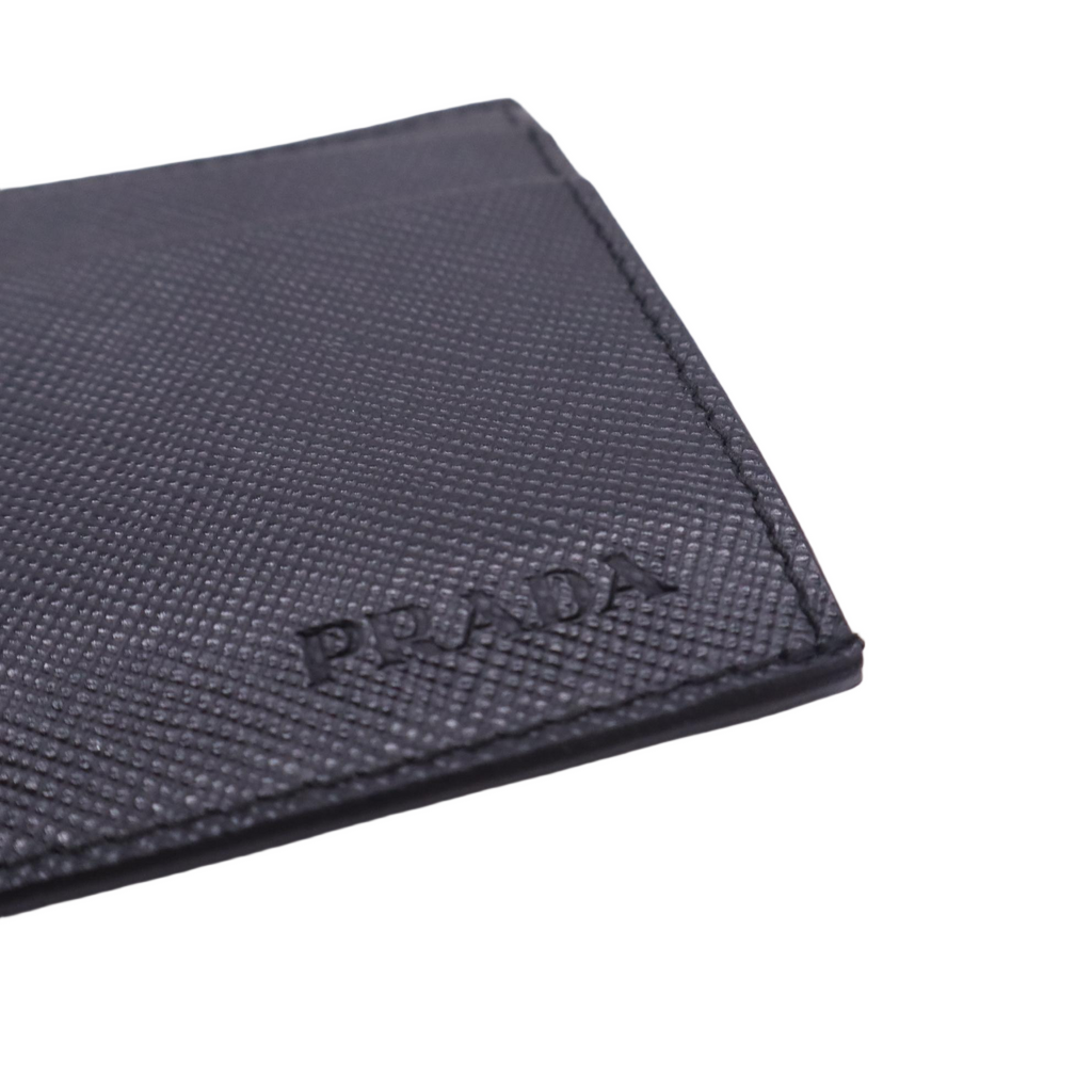 Saffiano Metal Leather Card Holder W23509
