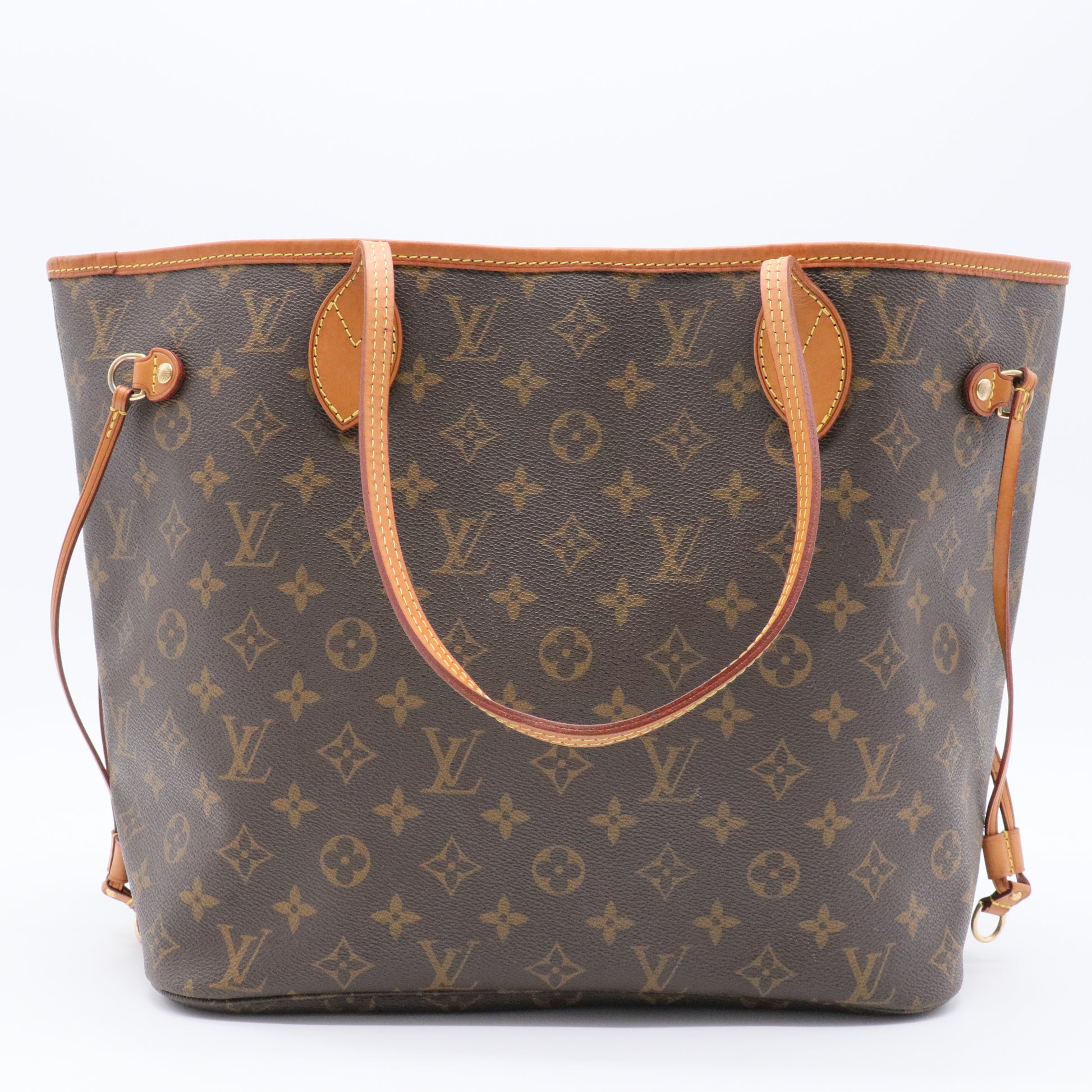 Brown Monogram Canvas Neverfull MM Tote Bag