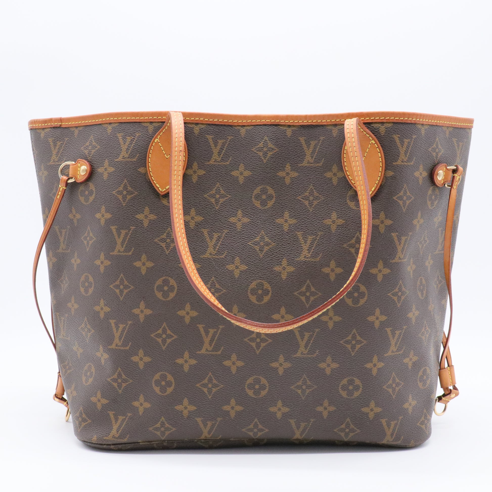 Brown Monogram Canvas Neverfull MM Tote Bag