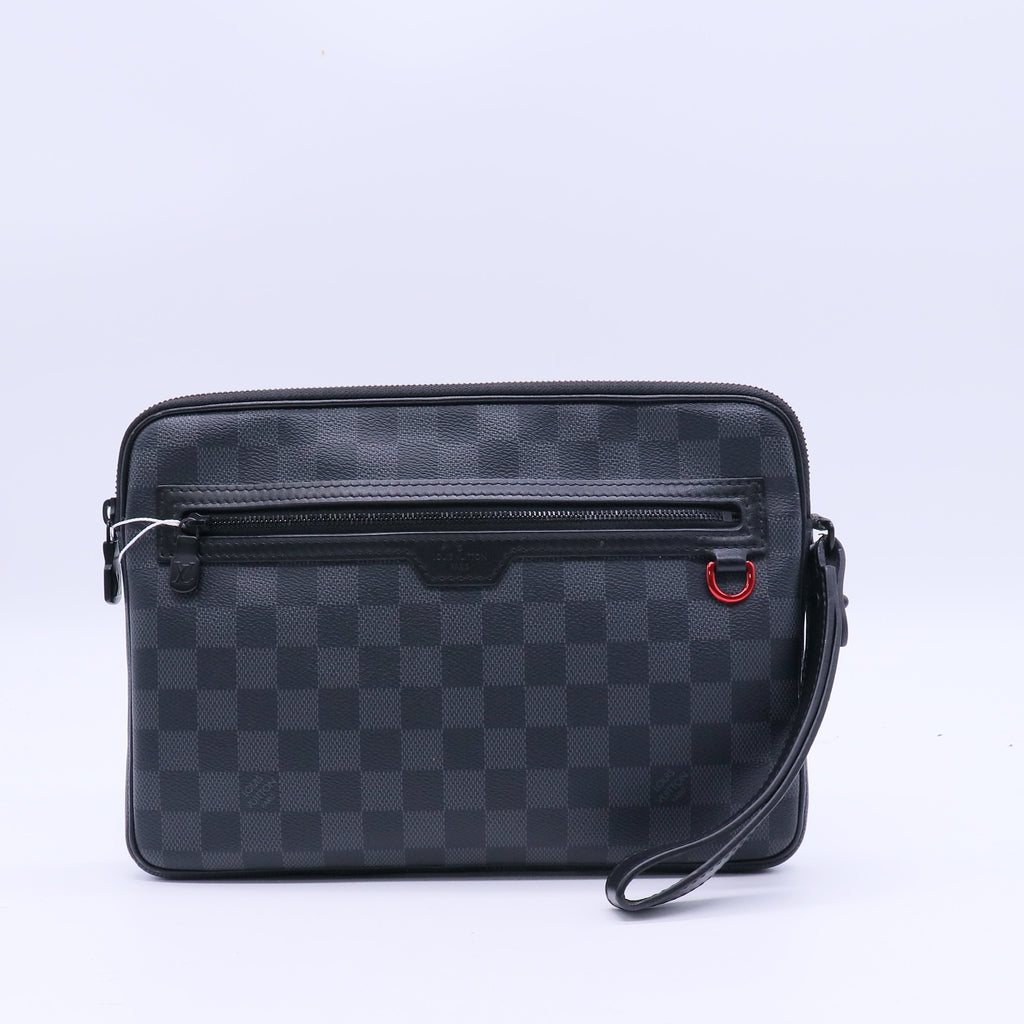 Louis Vuitton Damier Eclipse Canvas Kasai Clutch Bag twins LDJ3910