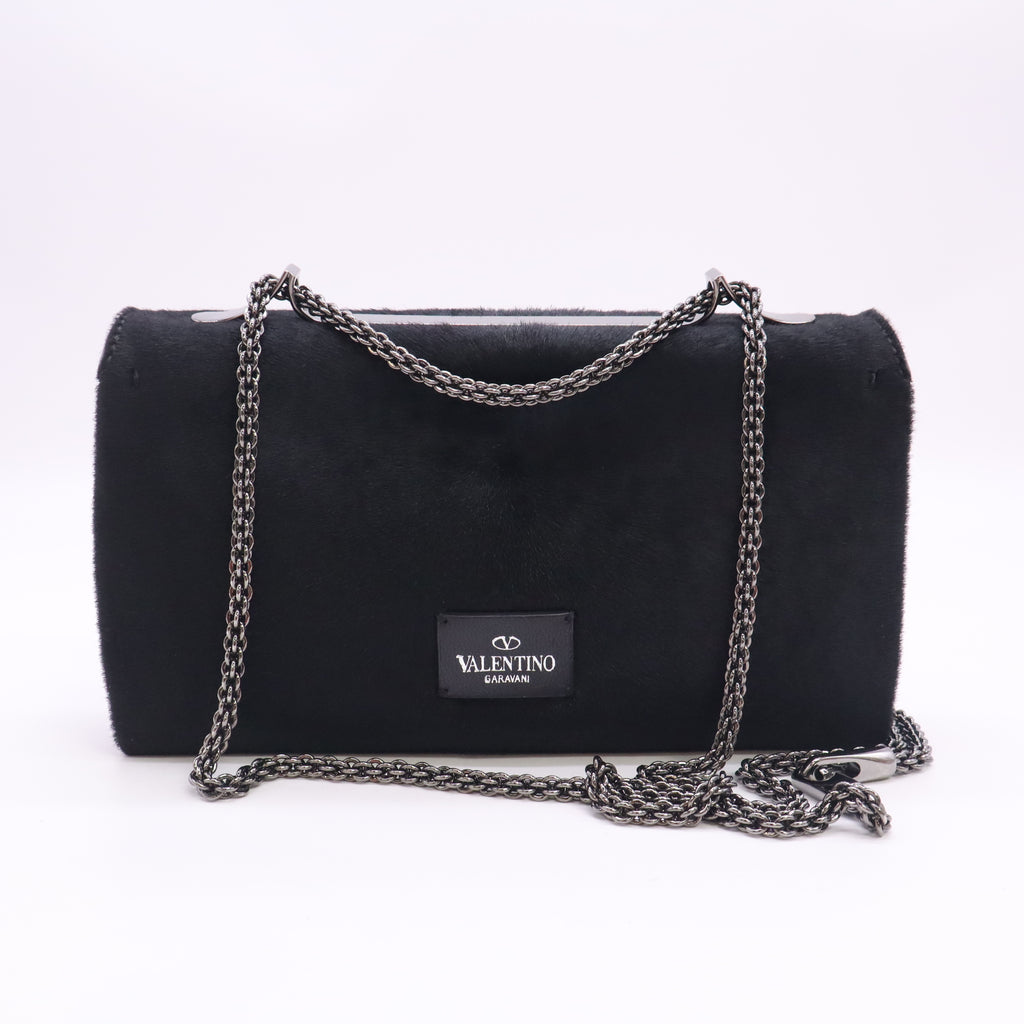 Valentino Garavani Va Va Voom Crystal-Encrusted Studs Shoulder Bag B24466