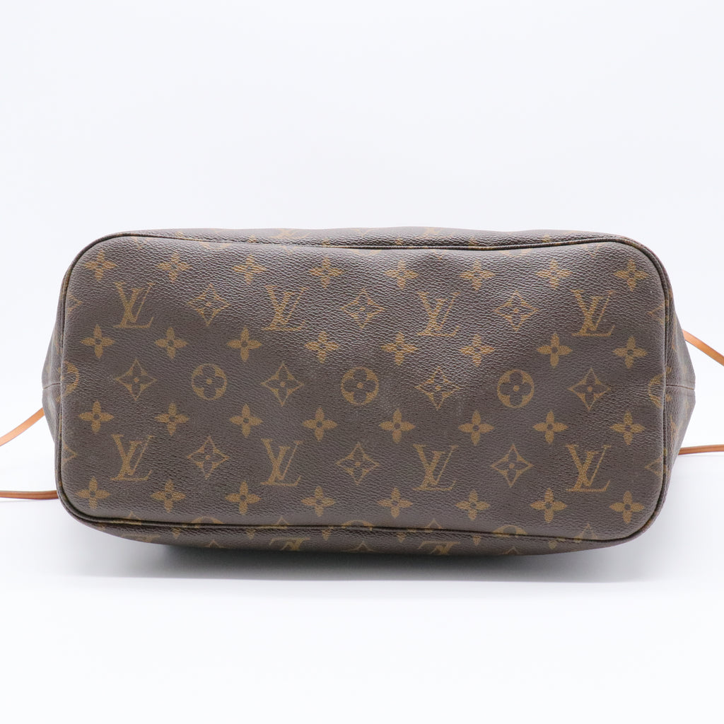 Brown Monogram Canvas Neverfull MM Tote Bag