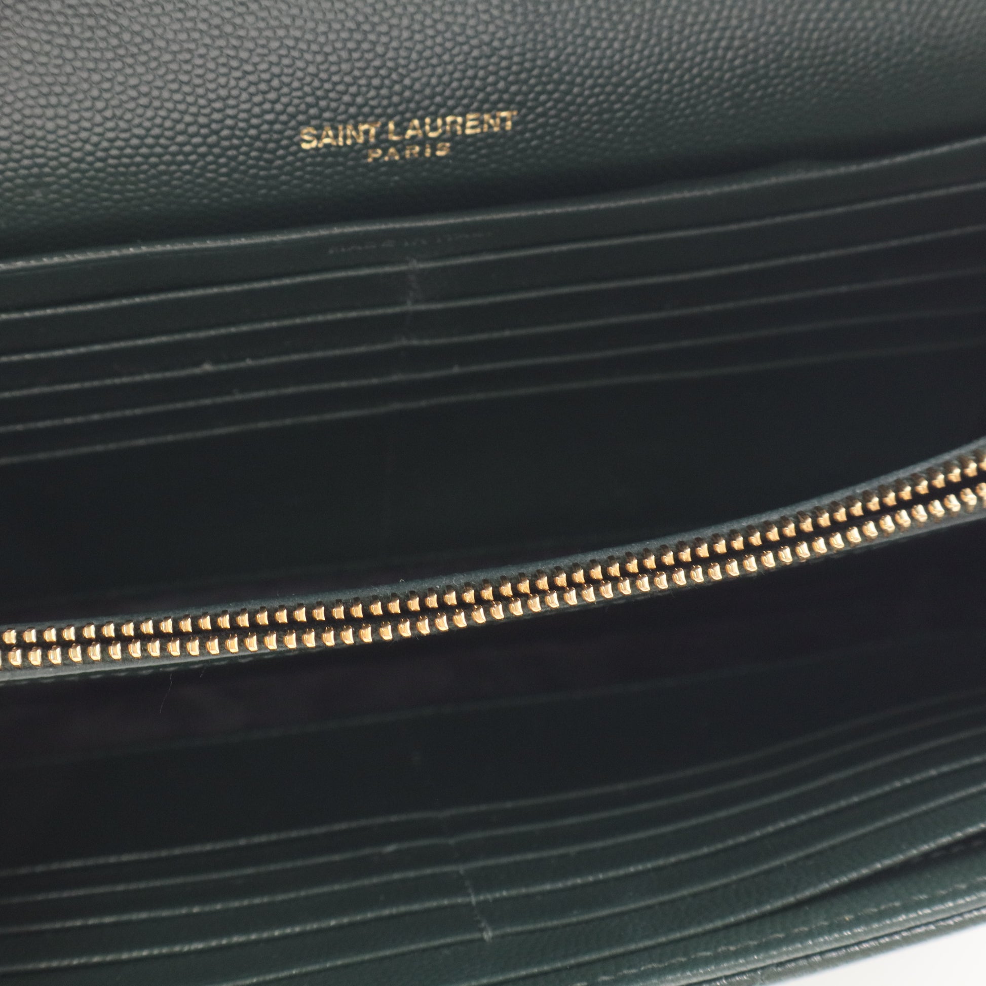 Classic Monogram Wallet on Chain Matelasse Chevron Leather Small  Twins