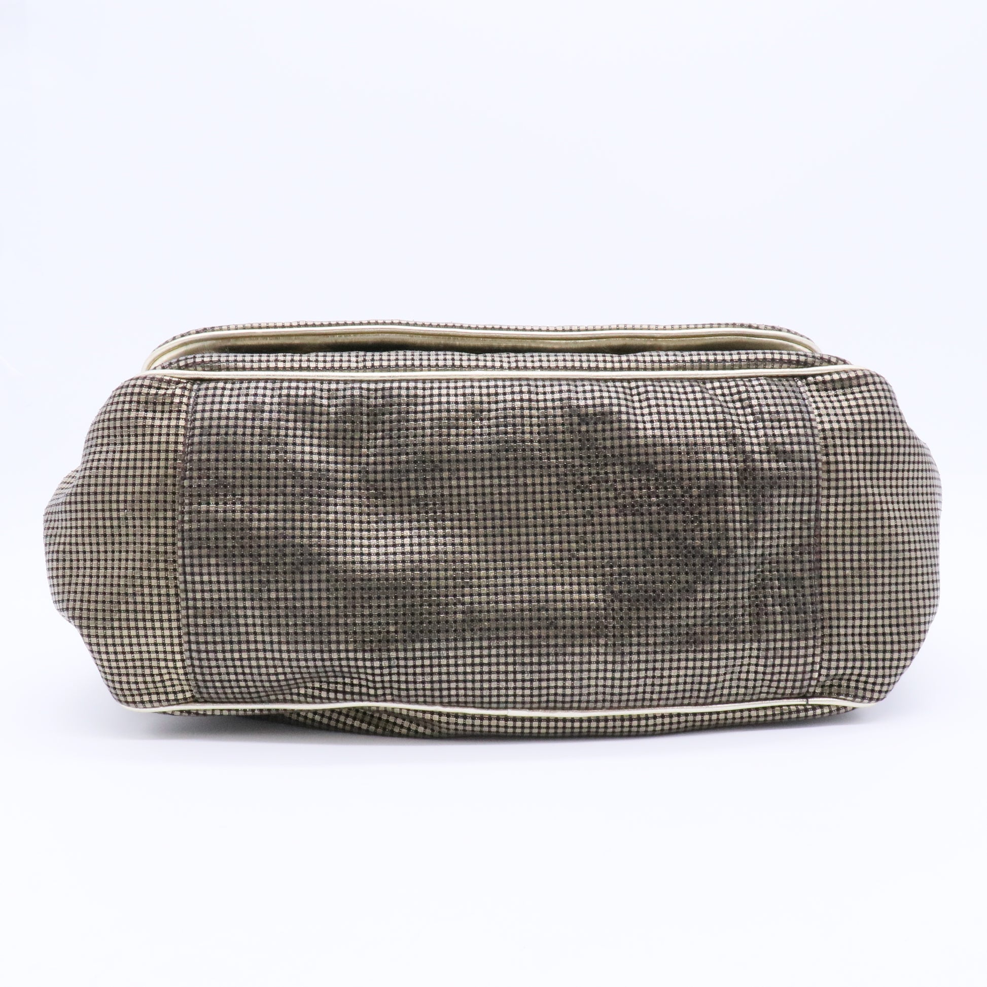 Hollywood Accordion Flap Bag Perforated Leather Medium