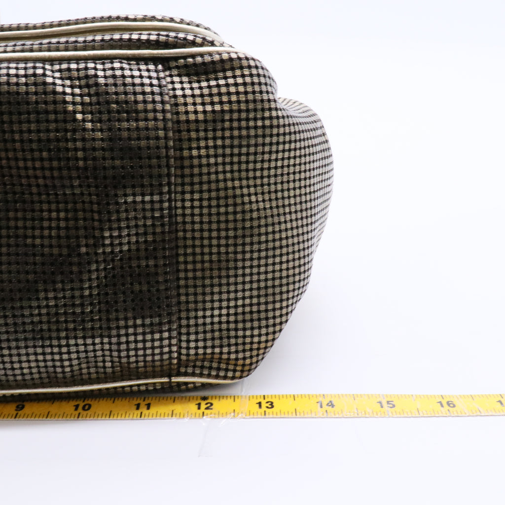 Hollywood Accordion Flap Bag Perforated Leather Medium