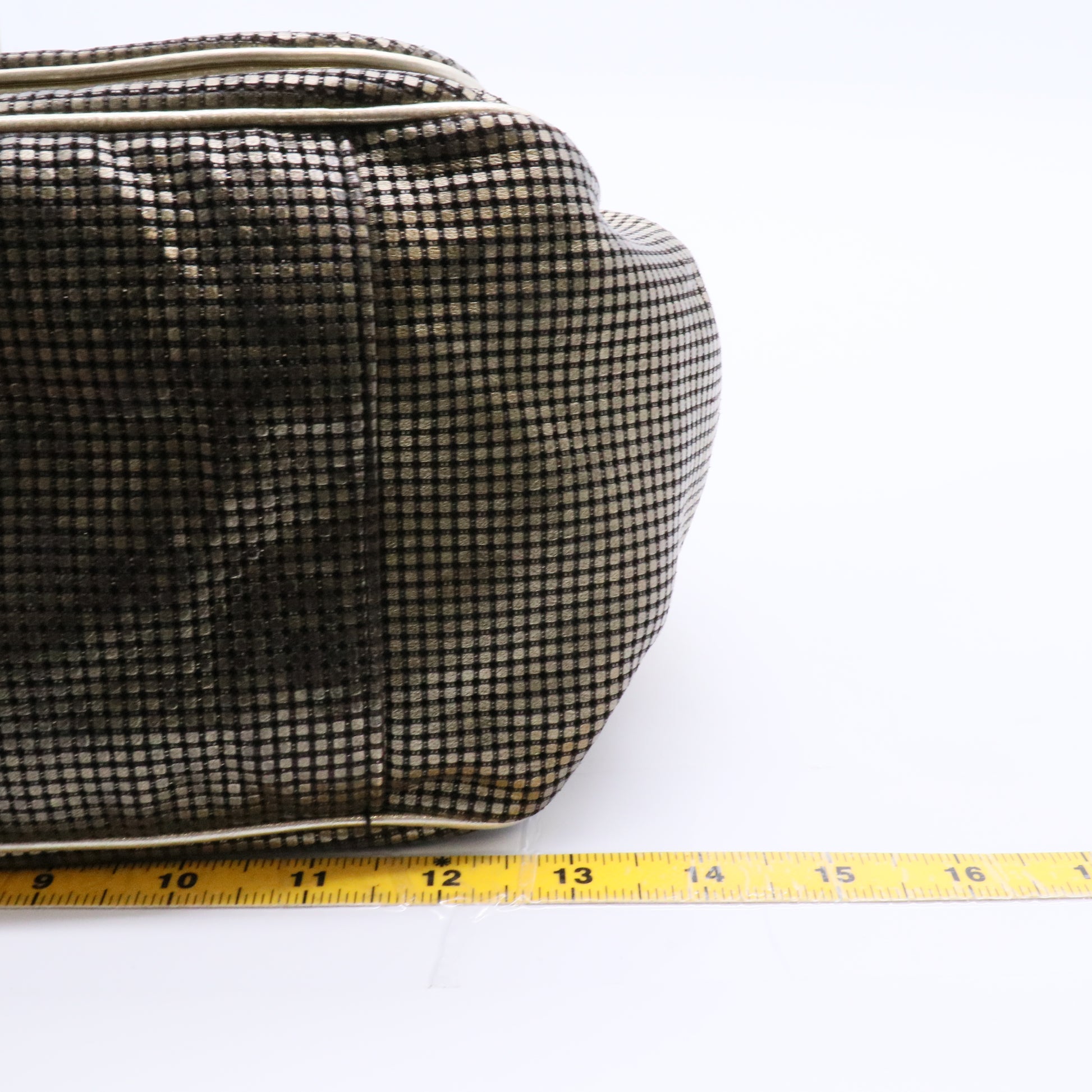 Hollywood Accordion Flap Bag Perforated Leather Medium