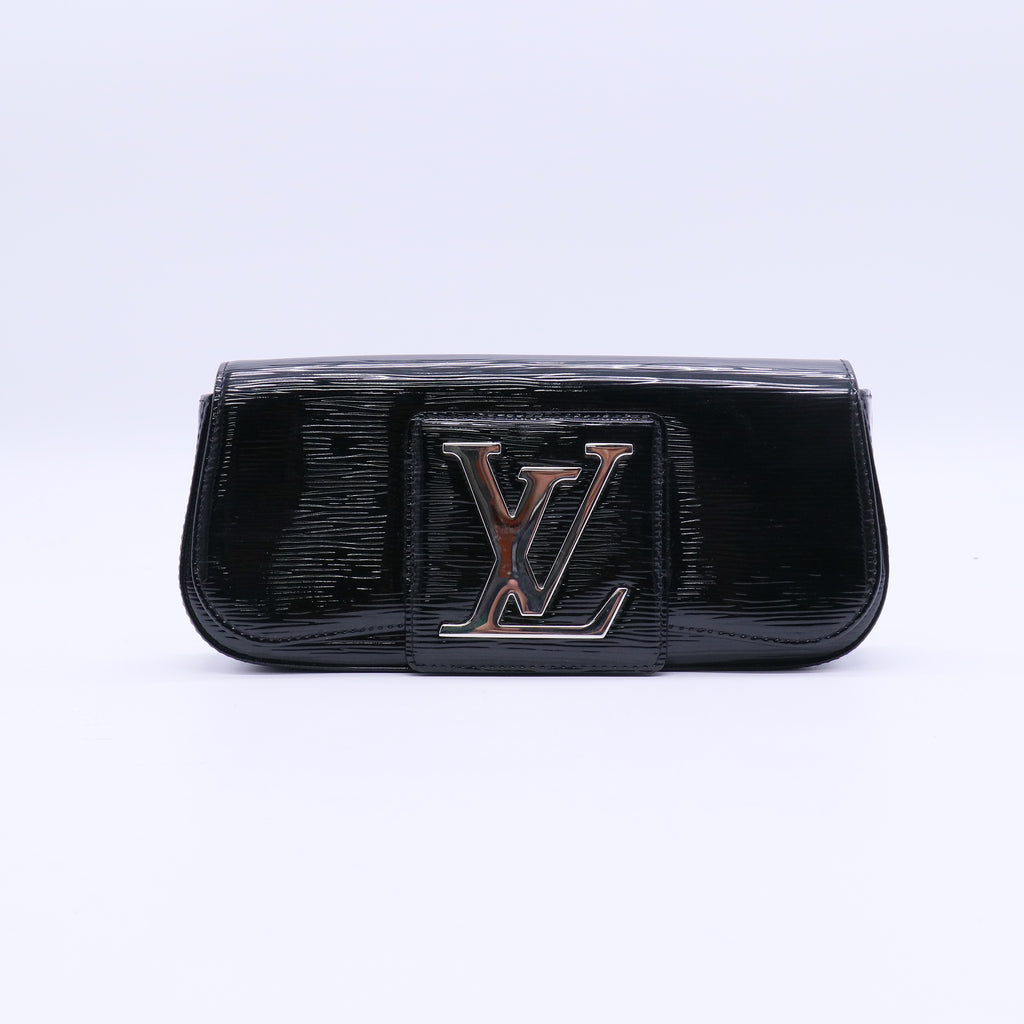 Louis Vuitton Black Electric Epi Leather Pochette SoBe Clutch Bag twins LDJ3902