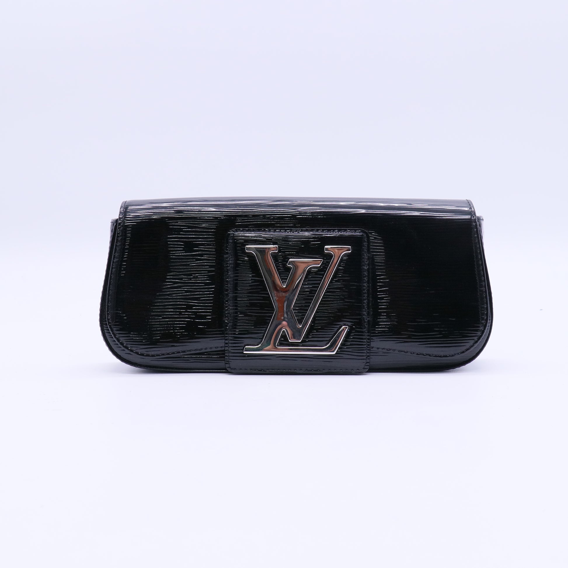 Louis Vuitton Black Electric Epi Leather Pochette SoBe Clutch Bag twins LDJ3902