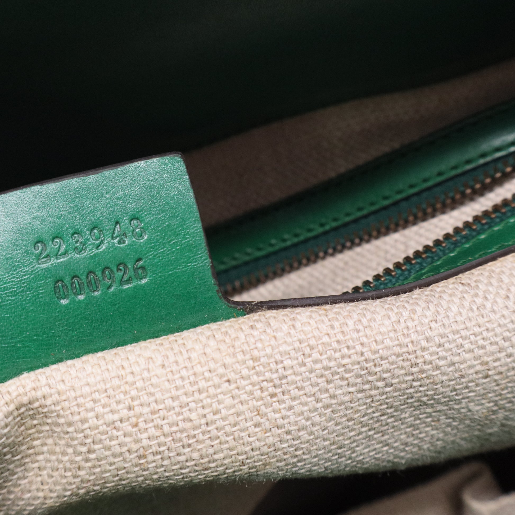 Gucci Crocodile-Trimmed GG Secret Top Handle Bag Twins LDJ3319