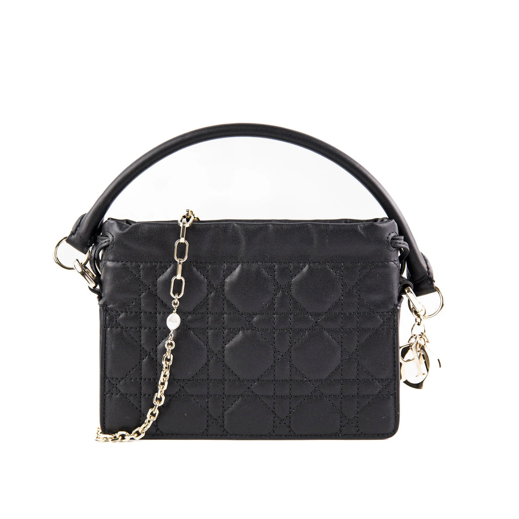Mini Lady Dior Milly Bag Black Cannage twins LDJ3927