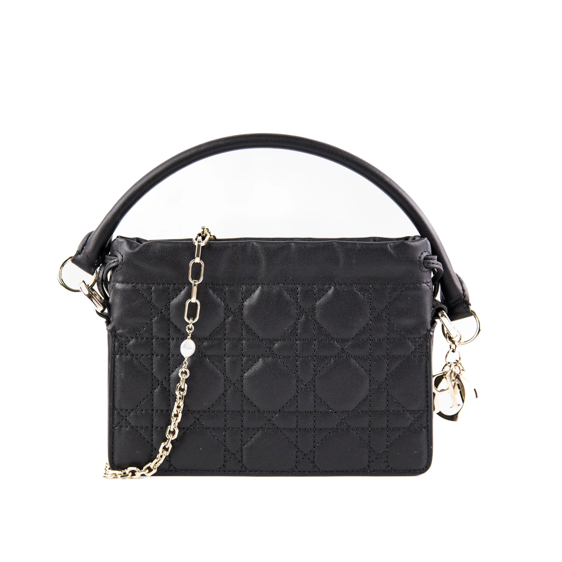 Mini Lady Dior Milly Bag Black Cannage twins LDJ3927
