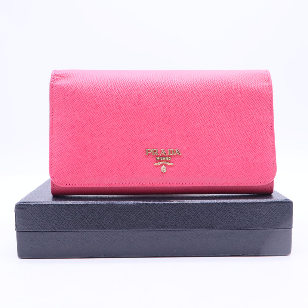 Saffiano Metal Leather Continental Wallet W20078