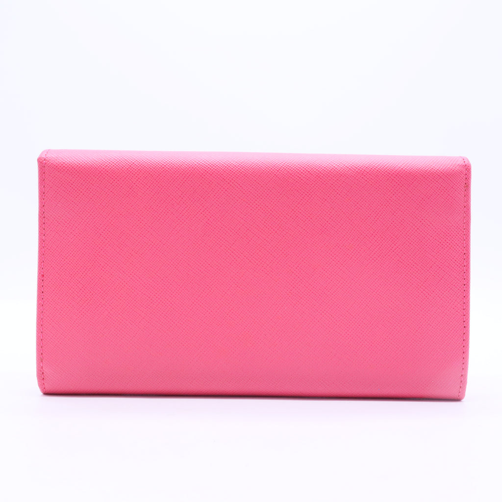 Saffiano Metal Leather Continental Wallet W20078