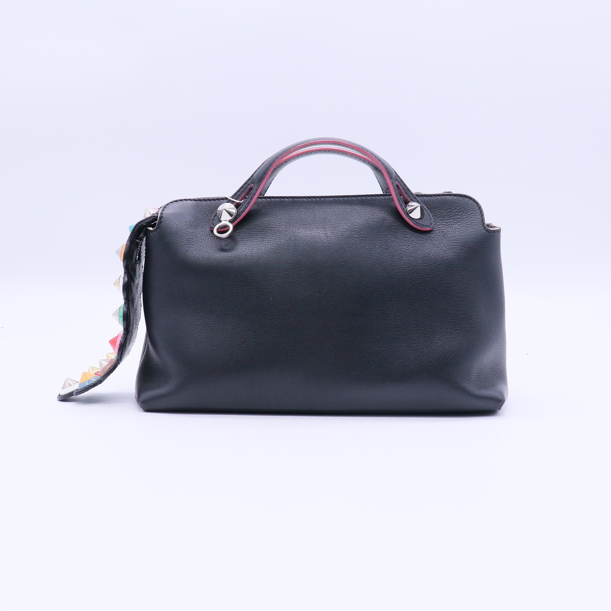 Fendi Vitello Dolce 4 Color Medium By The Way Boston Bag Blue Notte Multicolor twins LDJ3901