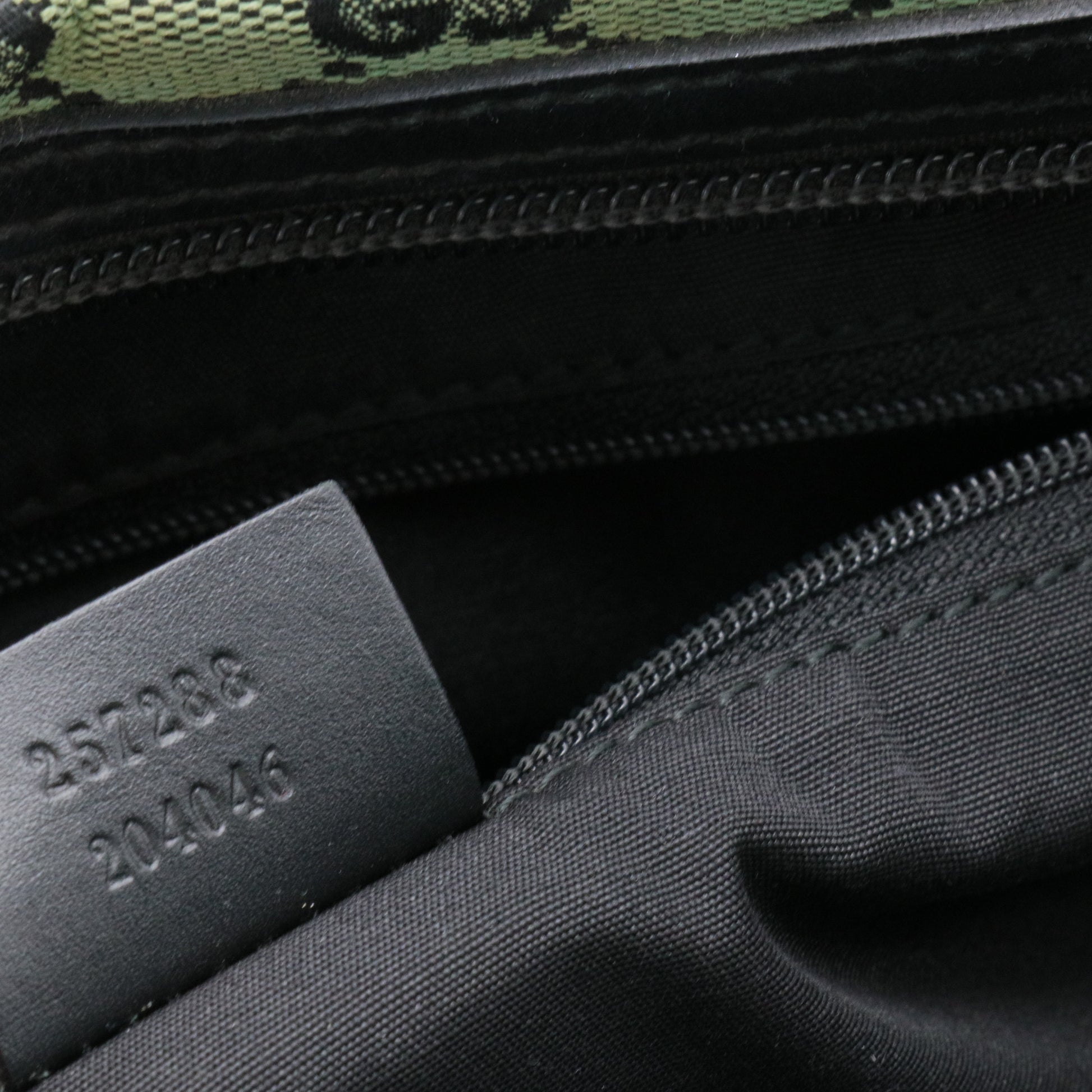 Boston GG Canvas Shoulder Bag Green For Gisel