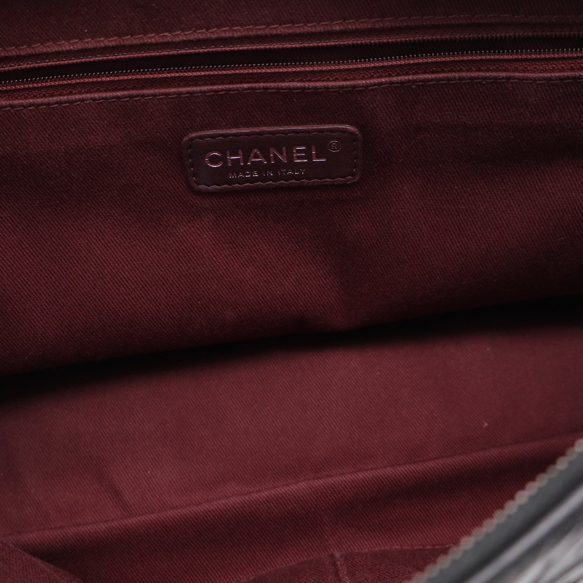 Portobello Flap Bag Quilted Aged Calfskin with Tweed Jumbo Twins