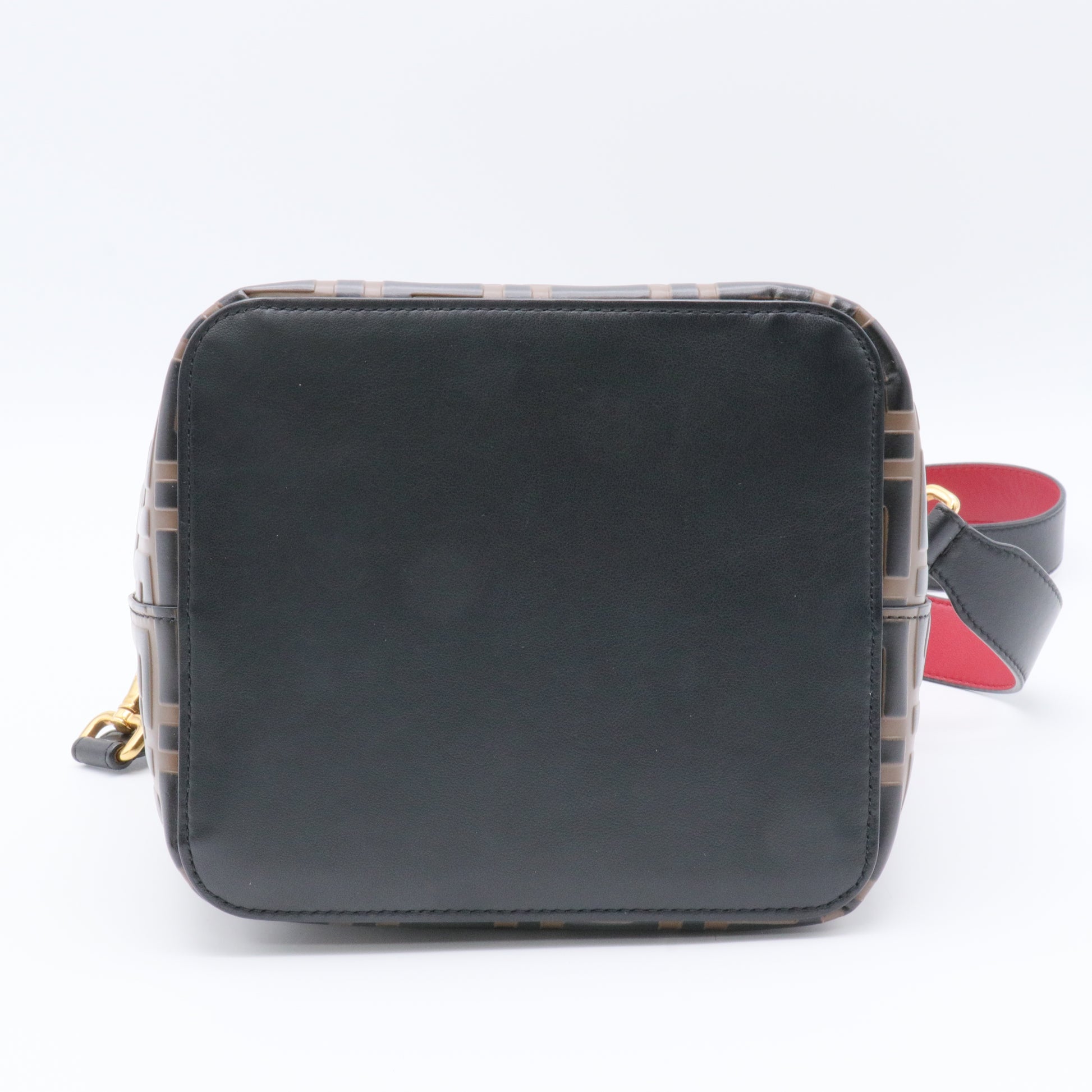 Mon Tresor Bucket Bag Zucca Embossed Leather For Gisel