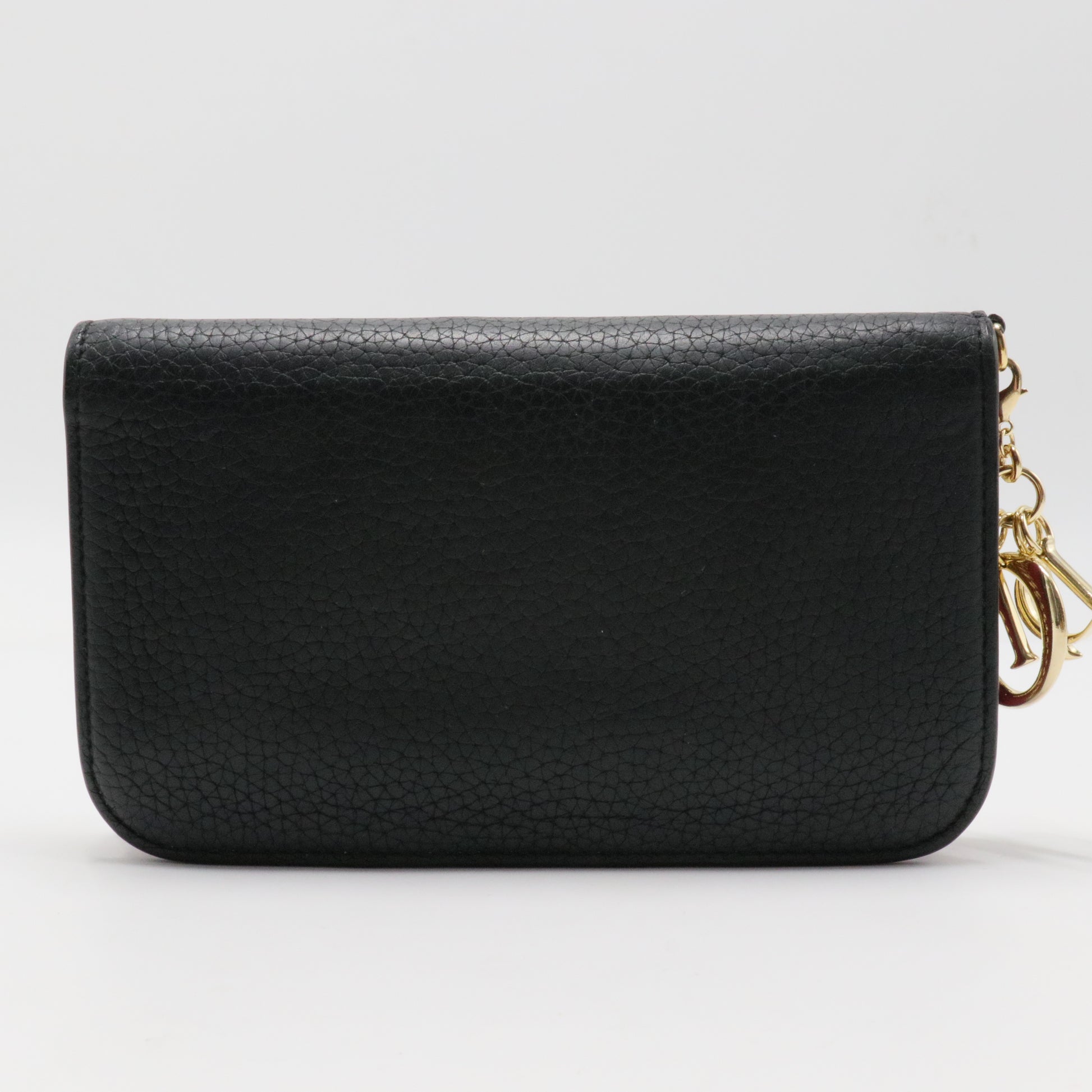 Leather Diorissimo Voyageur Zip Around Wallet