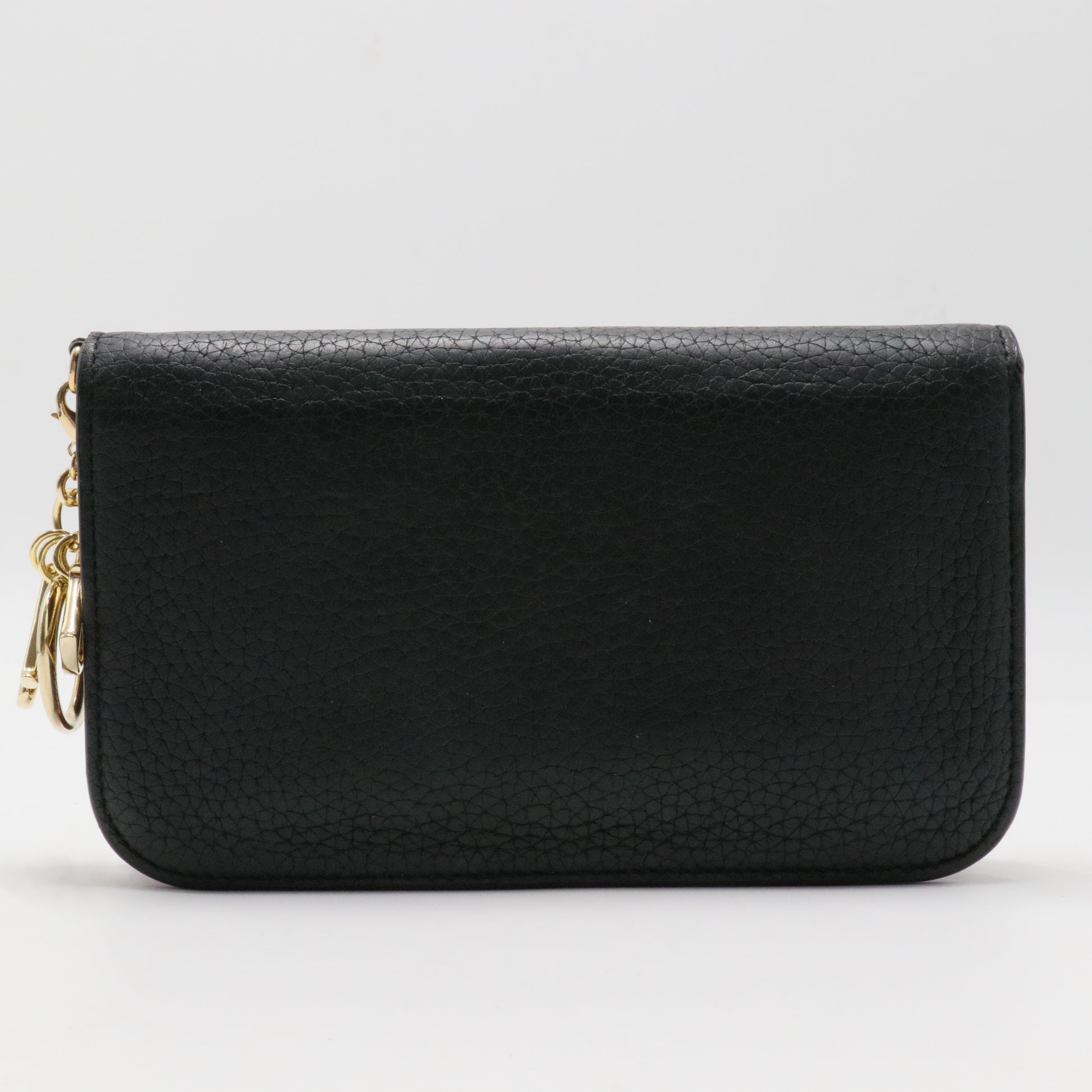 Leather Diorissimo Voyageur Zip Around Wallet