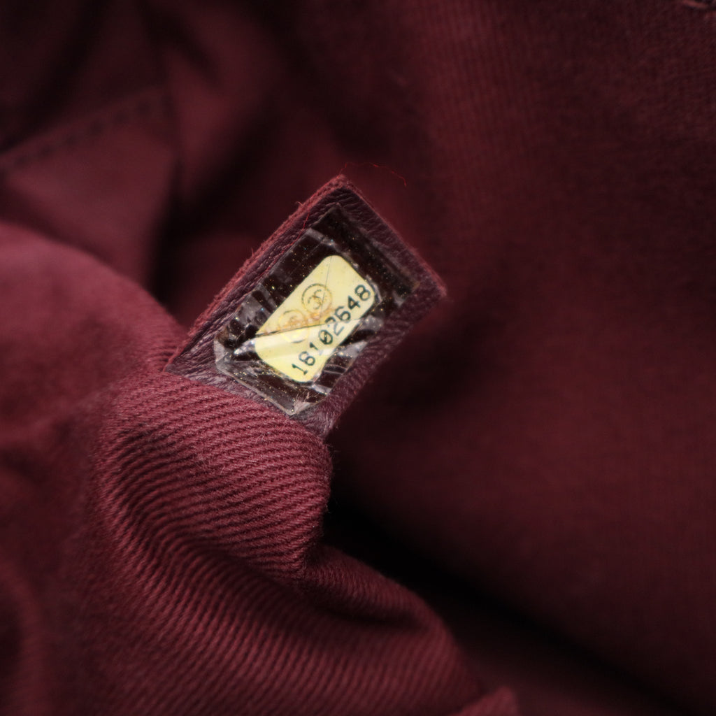 Portobello Flap Bag Quilted Aged Calfskin with Tweed Jumbo Twins