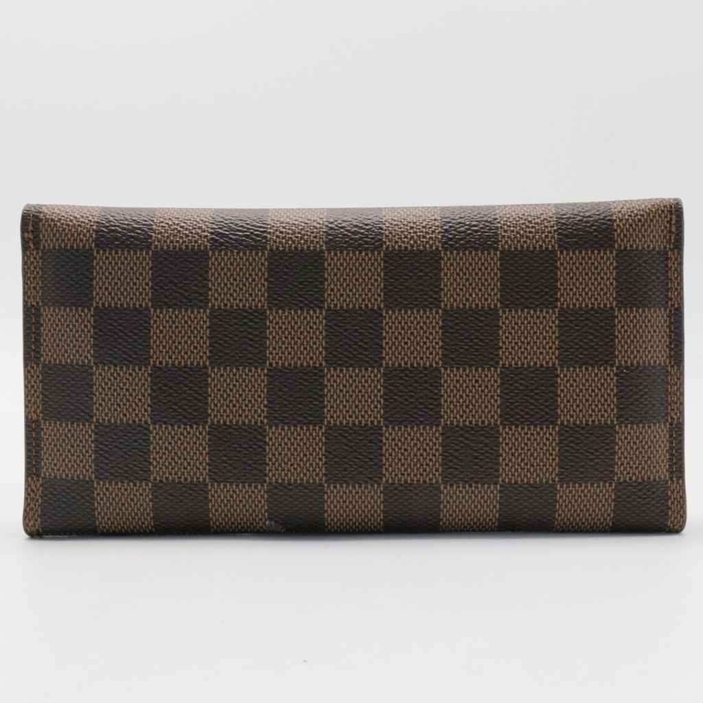 Damier Ebene Josephine Wallet Red